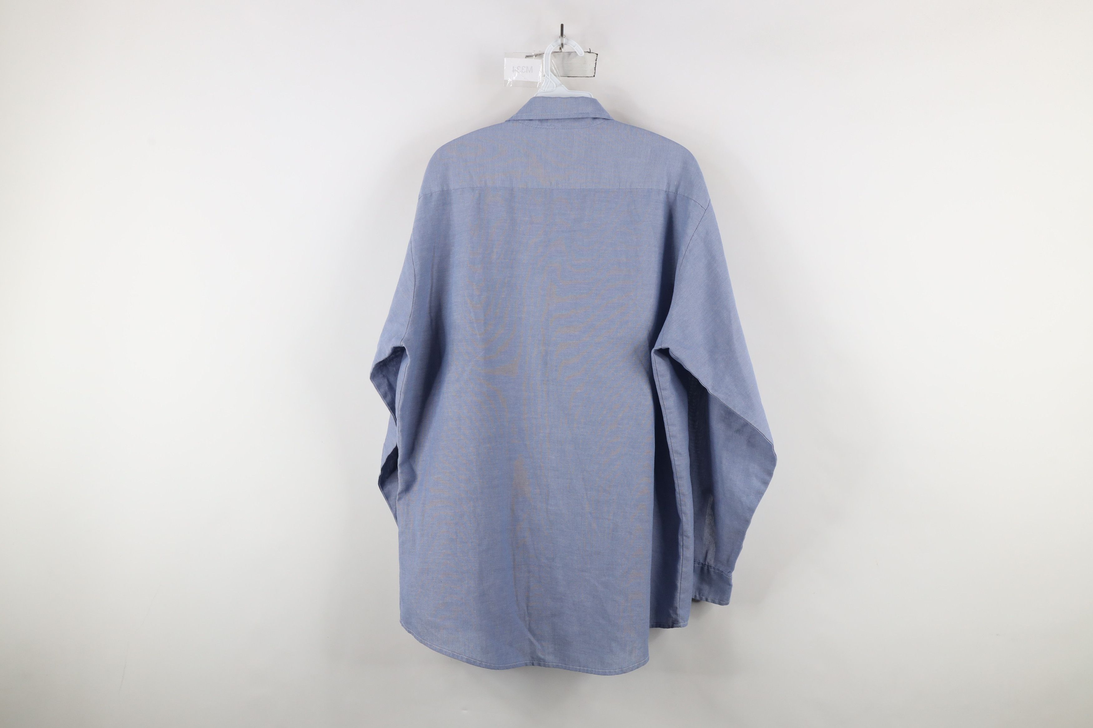 Vintage Vintage 90s Streetwear Chambray Workwear Mechanic Shirt Size US L / EU 52-54 / 3 - 10 Thumbnail