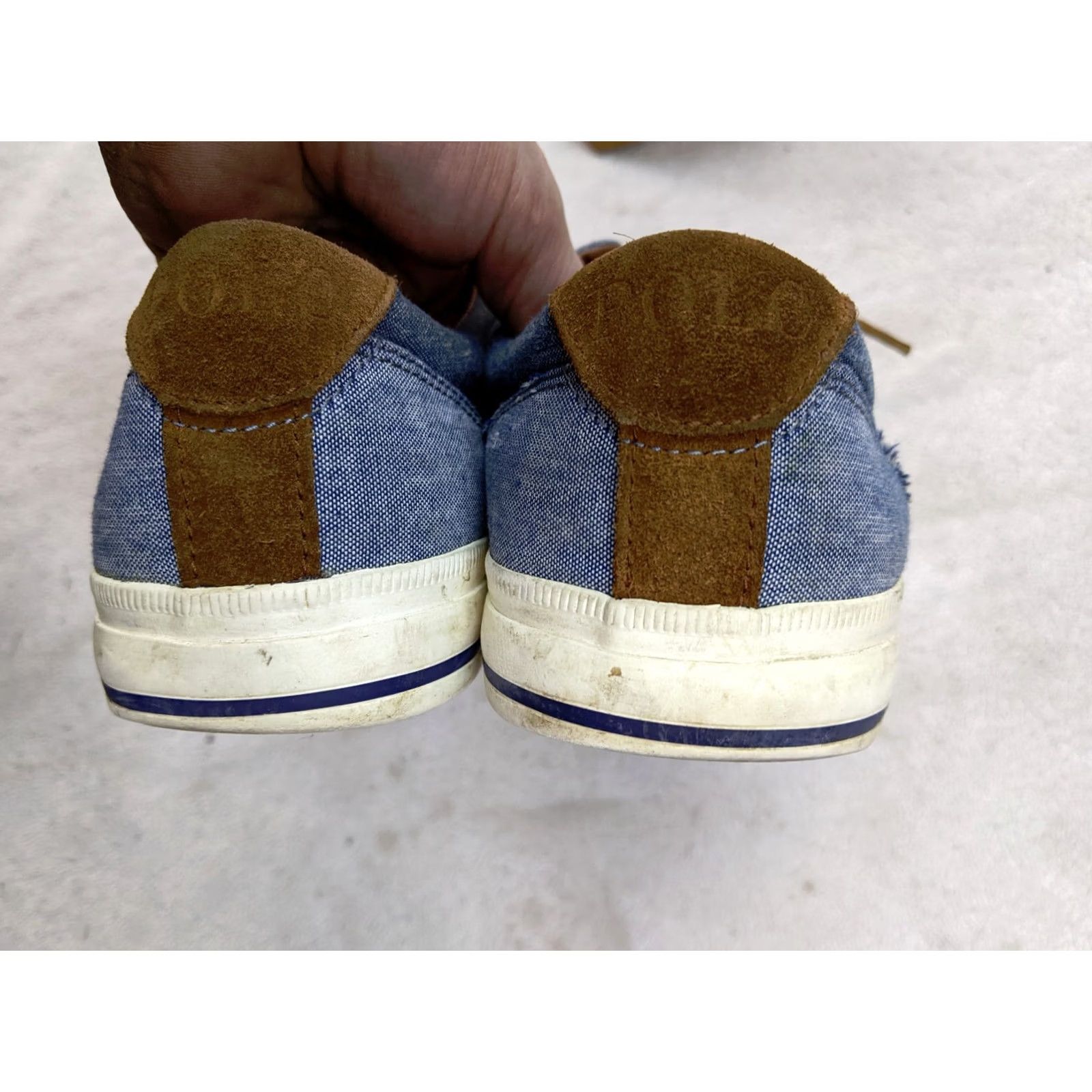 Ralph Lauren Polo Ralph Lauren Shoes Mens 8 D Vaughn Saddle Sneakers Blue Fabric Heritage 11501 Ralph Lauren Mens Shoes Size US M / EU 48-50 / 2 - 5 Thumbnail