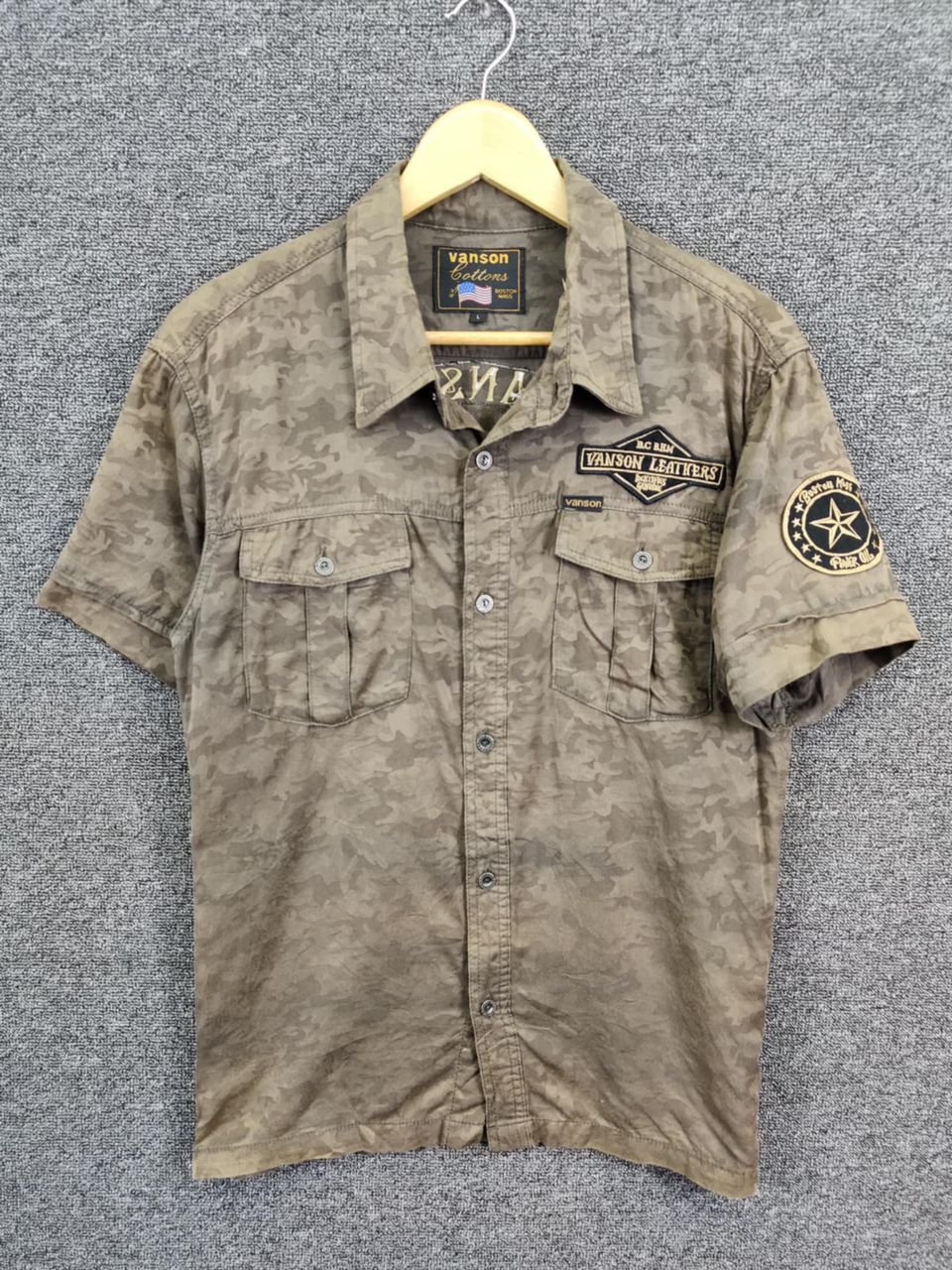 Vanson Leathers Vintage 90s Vanson Leathers American Legend Button Ups Shirt Size US L / EU 52-54 / 3 - 3 Thumbnail