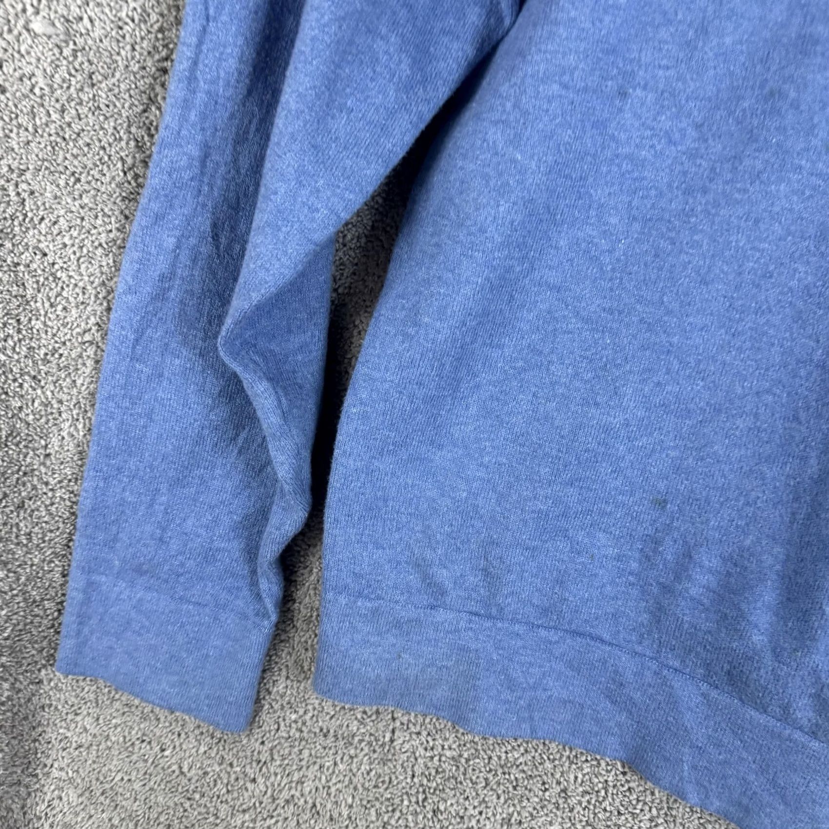 Vintage LL Bean Sweater Mens Medium Blue Cotton Cashmere Crewneck Knit Pullover Size US M / EU 48-50 / 2 - 2 Thumbnail