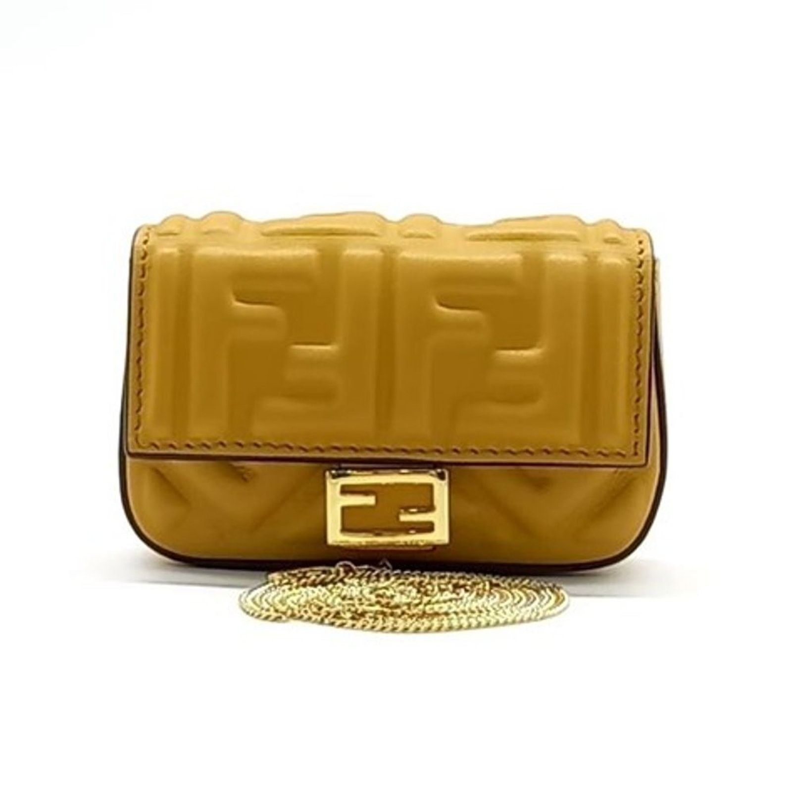 Fendi Nano Baguette Bag Charm And Mini Cross Bag (4478503), Women's