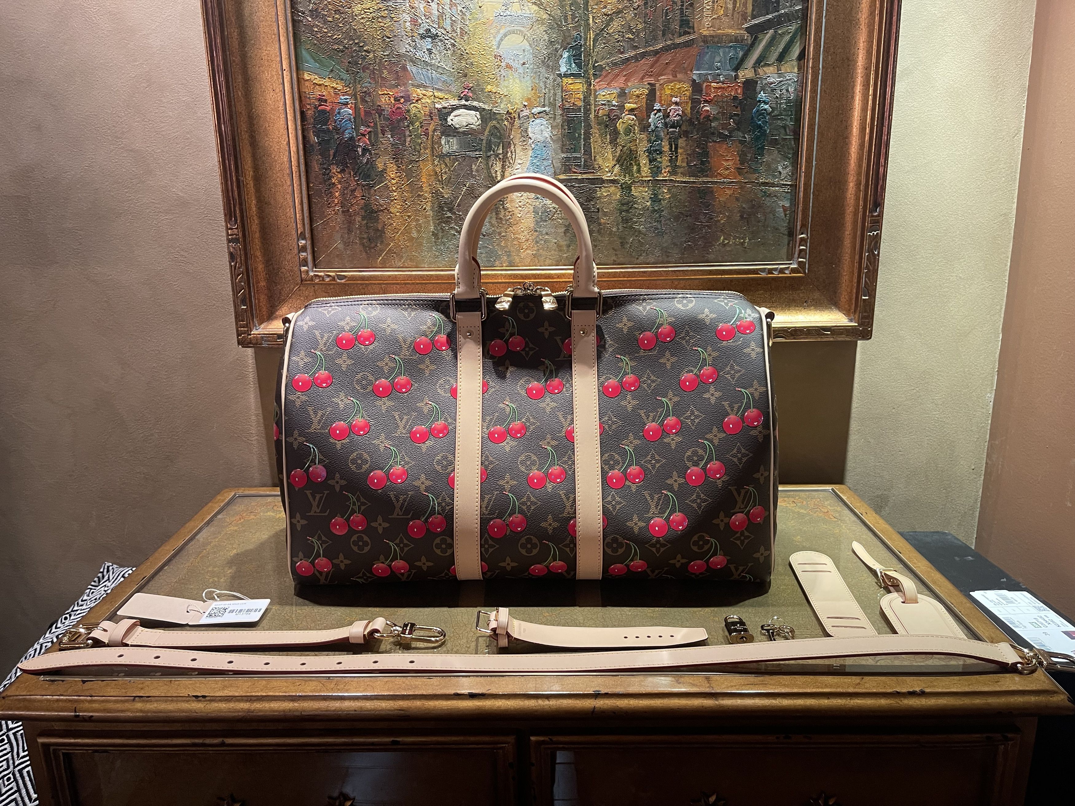 Louis Vuitton × Takashi Murakami LOUIS VUITTON x TAKASHI MURAKAMI CHERRY KEEPALL 45 Size ONE SIZE - 2 Thumbnail