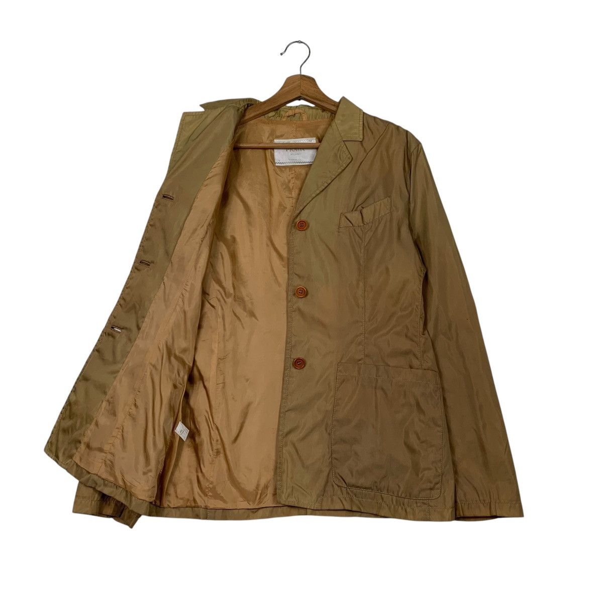 Prada Vintage Prada Made In Italy Brown Women Jacket Size XL / US 12-14 / IT 48-50 - 9 Thumbnail