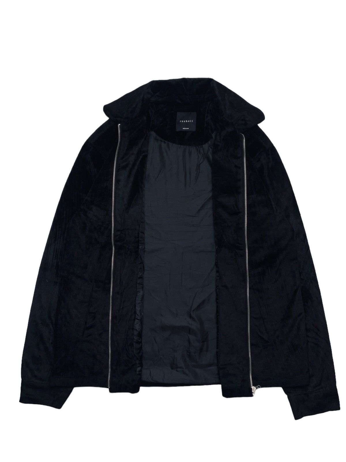 14th Addiction 2000s Roshell - Velour Work Jacket Size US M / EU 48-50 / 2 - 2 Thumbnail