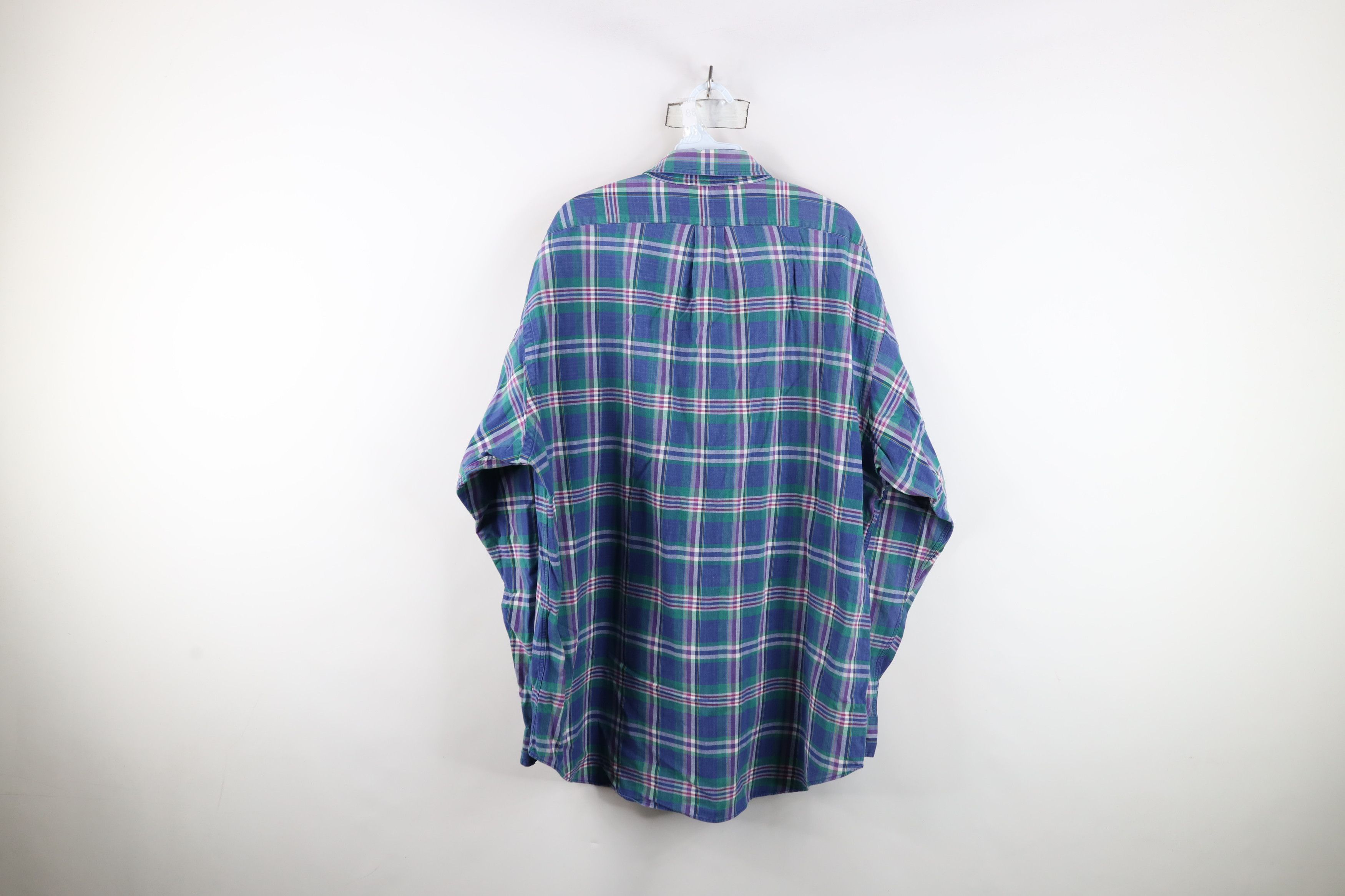 Ralph Lauren Vintage 90s Ralph Lauren Plaid Collared Button Down Shirt Size US XL / EU 56 / 4 - 12 Thumbnail