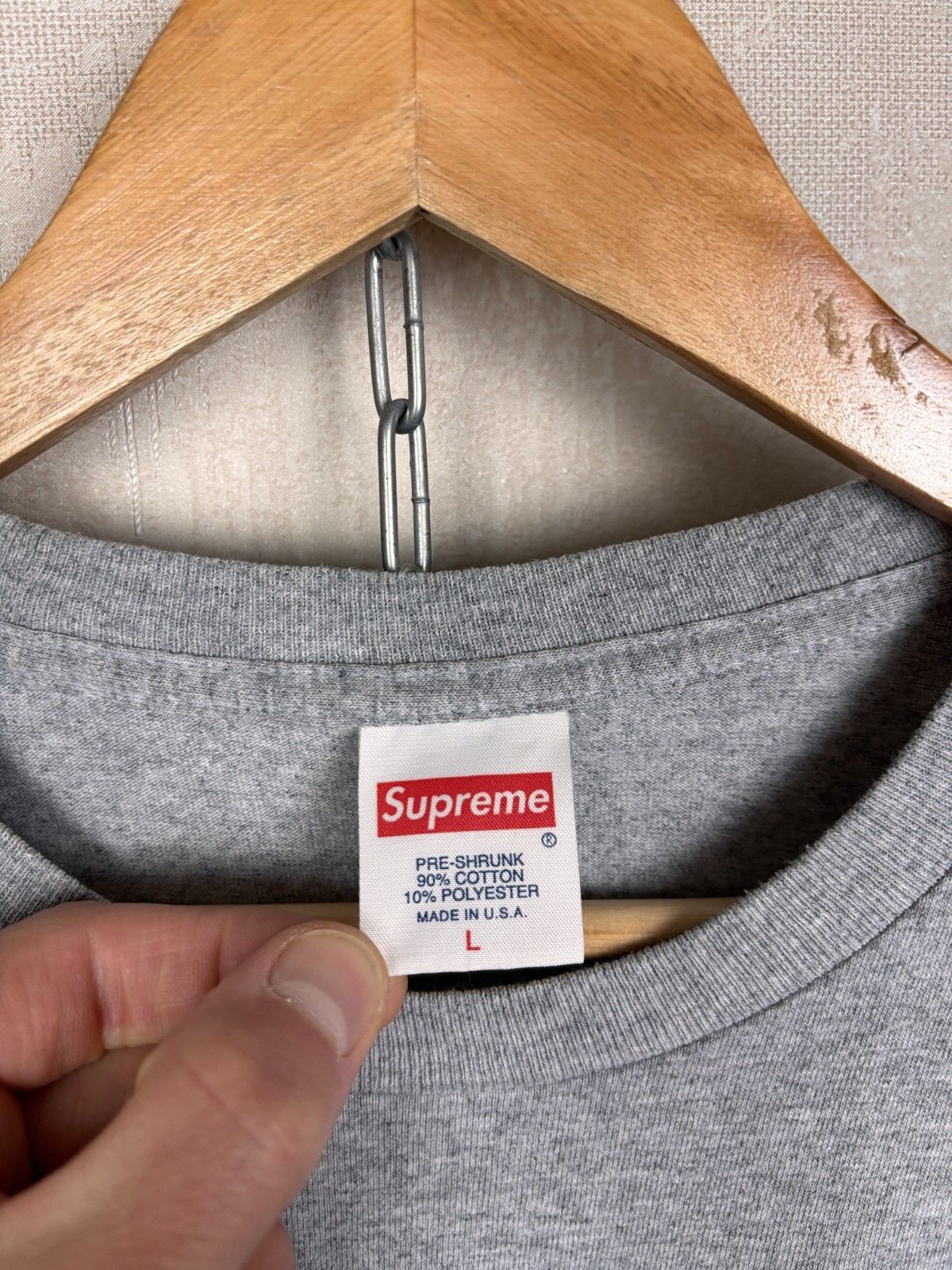 Supreme Supreme Blade Grid Box Logo Long Sleeve T-shirt Size US L / EU 52-54 / 3 - 7 Thumbnail