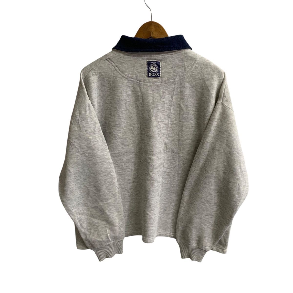 Vintage Vintage Boss Coffee Half Zipped Sweatshirt Large Size US L / EU 52-54 / 3 - 3 Thumbnail