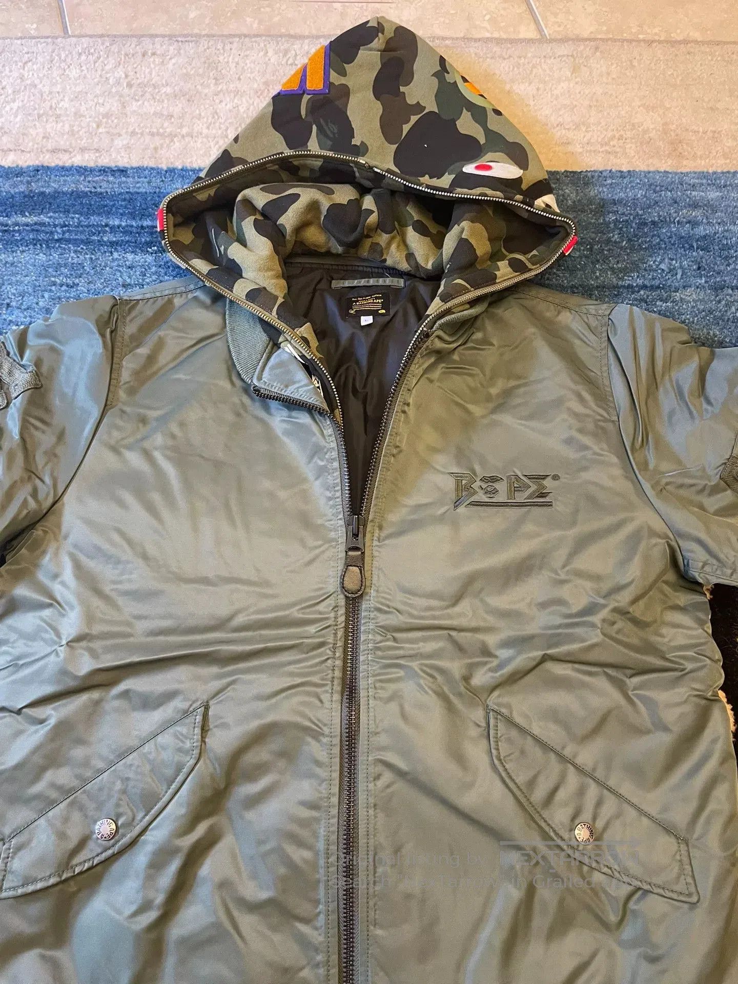 Bape Bape Classic Shark Hat Flight Jacket. Size US L / EU 52-54 / 3 - 2 Thumbnail