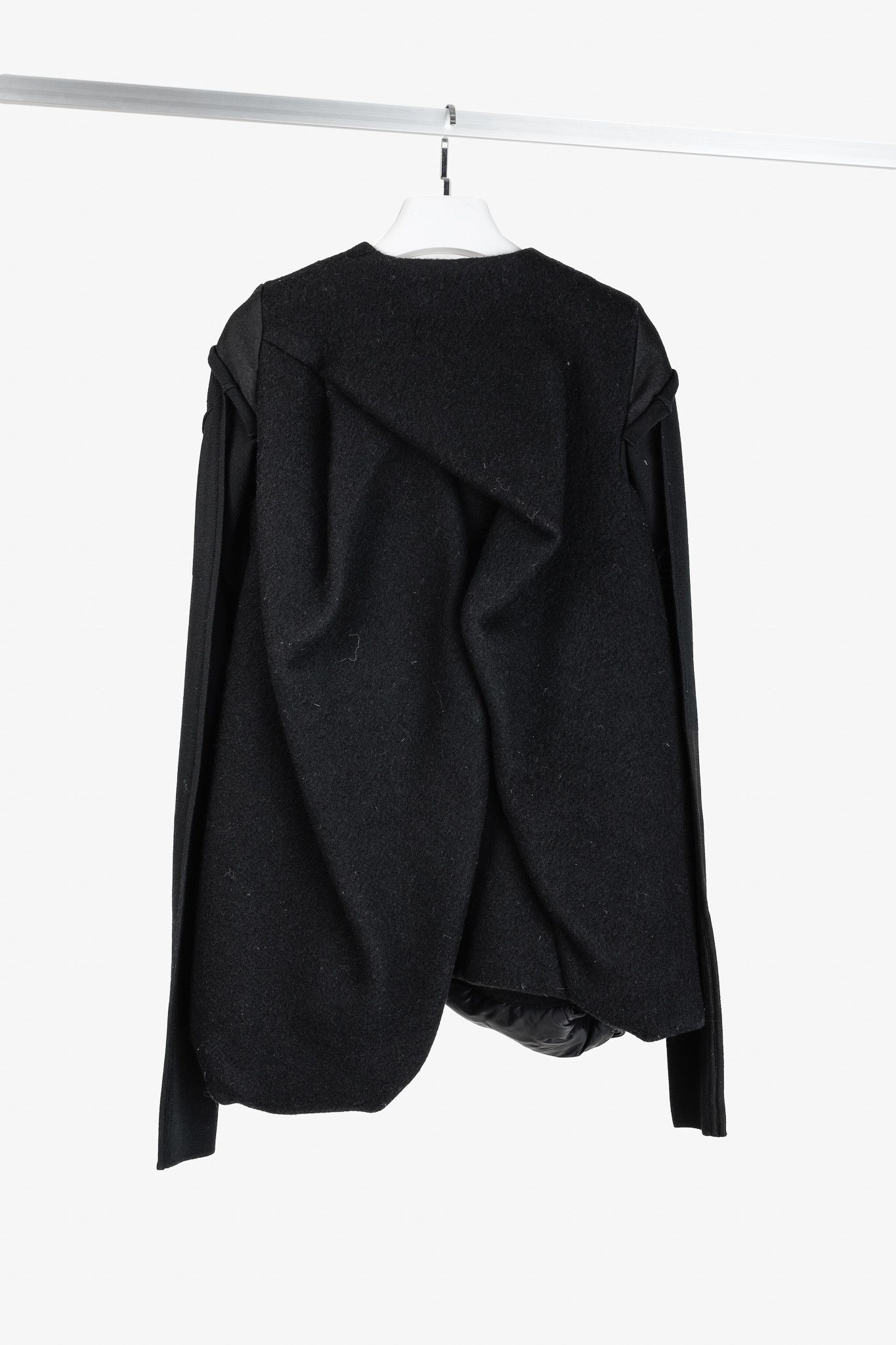Rick Owens Rick Owens AW/17 Runway Wool Asymmetrical Front Zip Jacket Size XS / US 0-2 / IT 36-38 - 2 Thumbnail