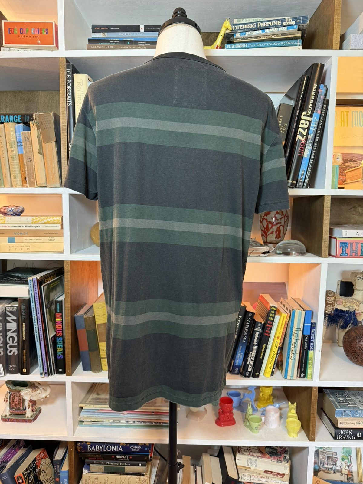 G-Star G-Star Raw green striped t-shirt Size US L / EU 52-54 / 3 - 4 Thumbnail