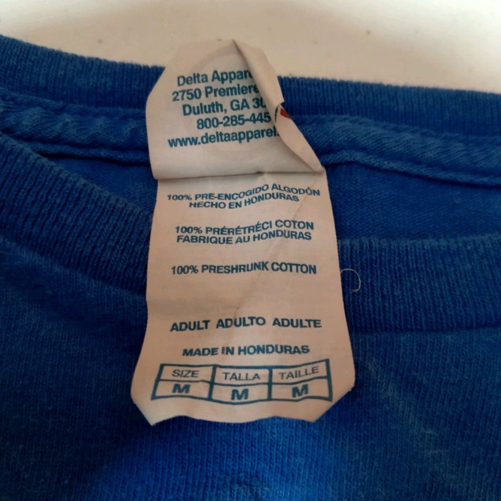 Vintage VINTAGE McDonald's Graphic Crop Top Women Medium Blue Bleach Dyed 90s Fast Food Casual Shirt Size M / US 6-8 / IT 42-44 - 6 Thumbnail