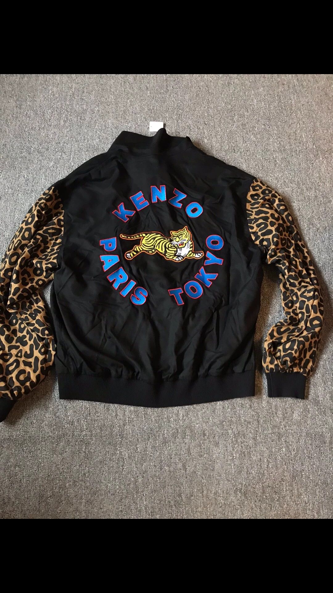 Kenzo Kenzo XL drape classic embroidery mini lapel baseball jacket Size US XL / EU 56 / 4 - 6 Thumbnail