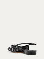 Alexandre Birman os11x0126 Olivia Lace Slingback Flats in Black Size US 8.5 / IT 38.5 - 4 Thumbnail
