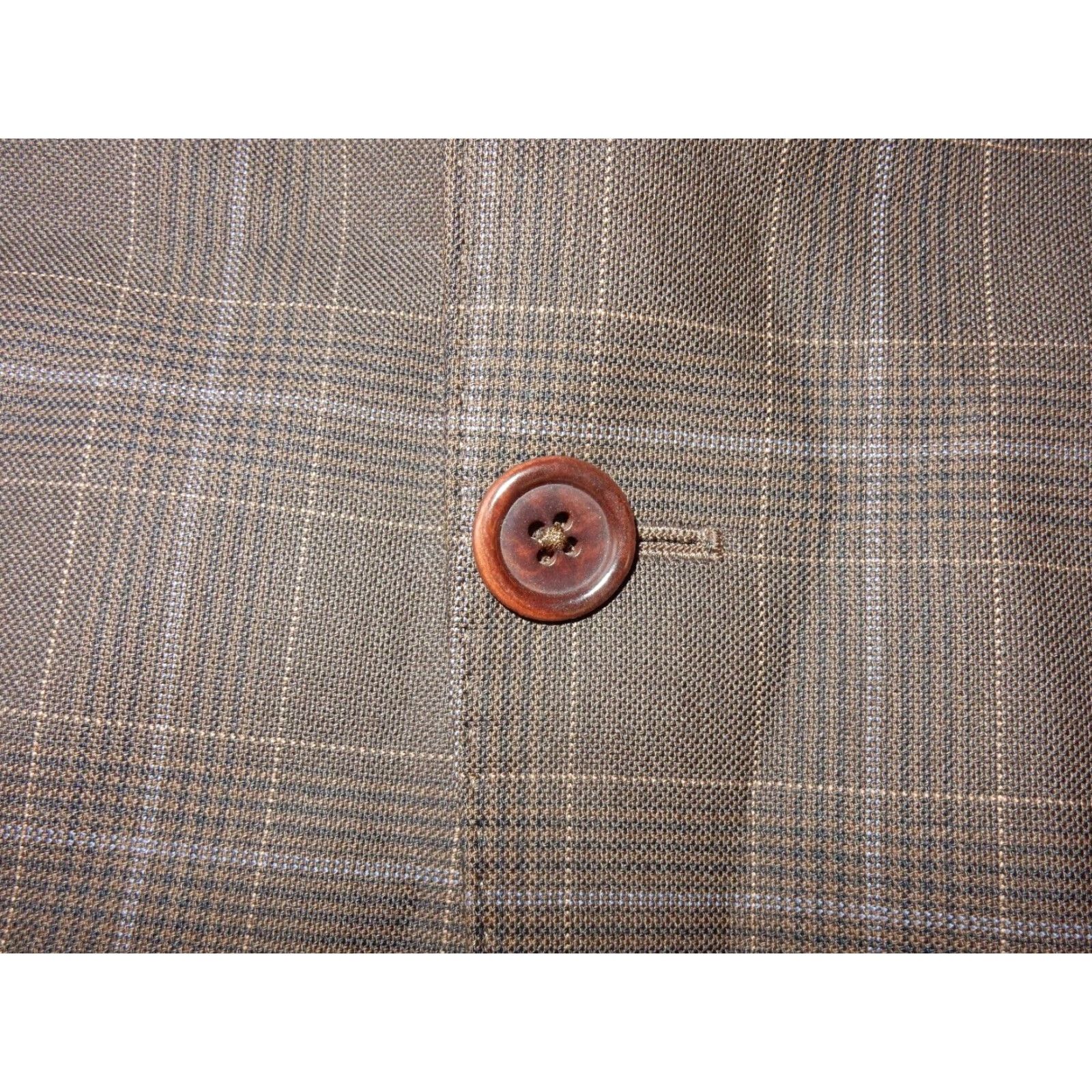 ELLIATT VINTAGE Piatelli Men's Wool Blazer Sport Coat Jacket Size 40S Brown Business Casual Men Size 40R - 4 Thumbnail