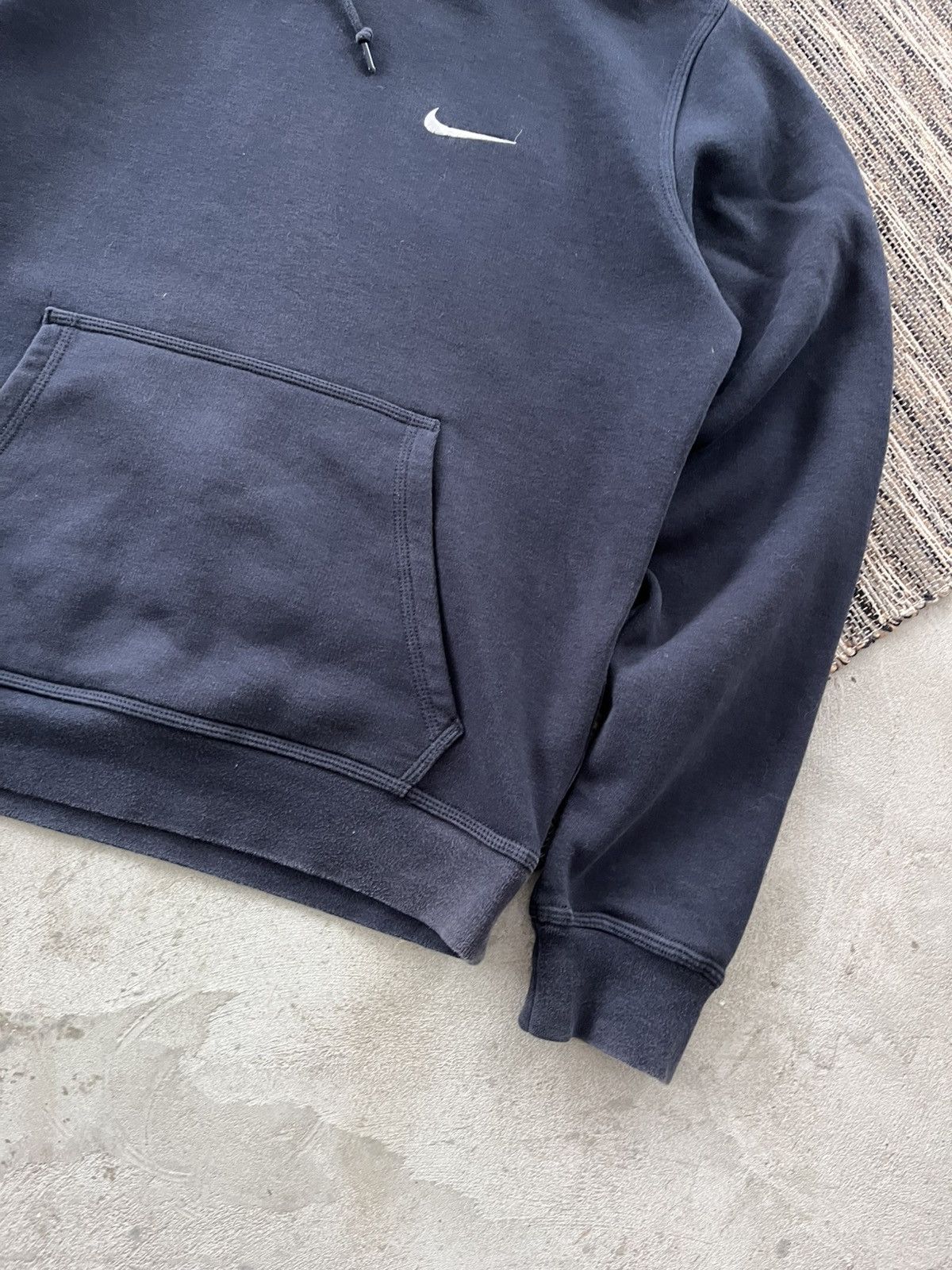 Nike 00s Vintage Nike Hoodie Navy Blue Y2K Blank Small logo Size US S / EU 44-46 / 1 - 6 Thumbnail