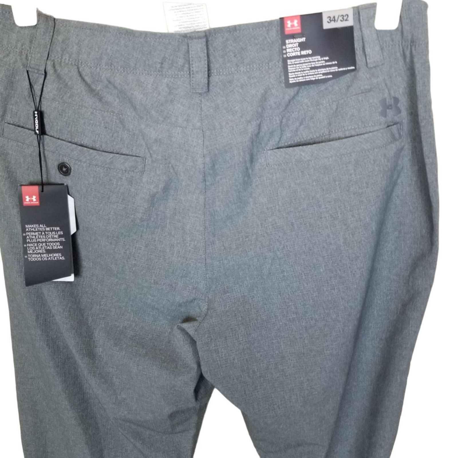 Under Armour Under Armour Mens Gray Chino Golf Pants Size 34x32 Size US 34 / EU 50 - 7 Thumbnail