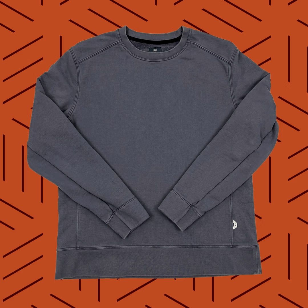J Brand VINTAGE not applicable -> ON Brand Running Crew Sweatshirt Mens M Blue Gray Active Pullover Casual Cotton Size US M / EU 48-50 / 2 - 1 Thumbnail