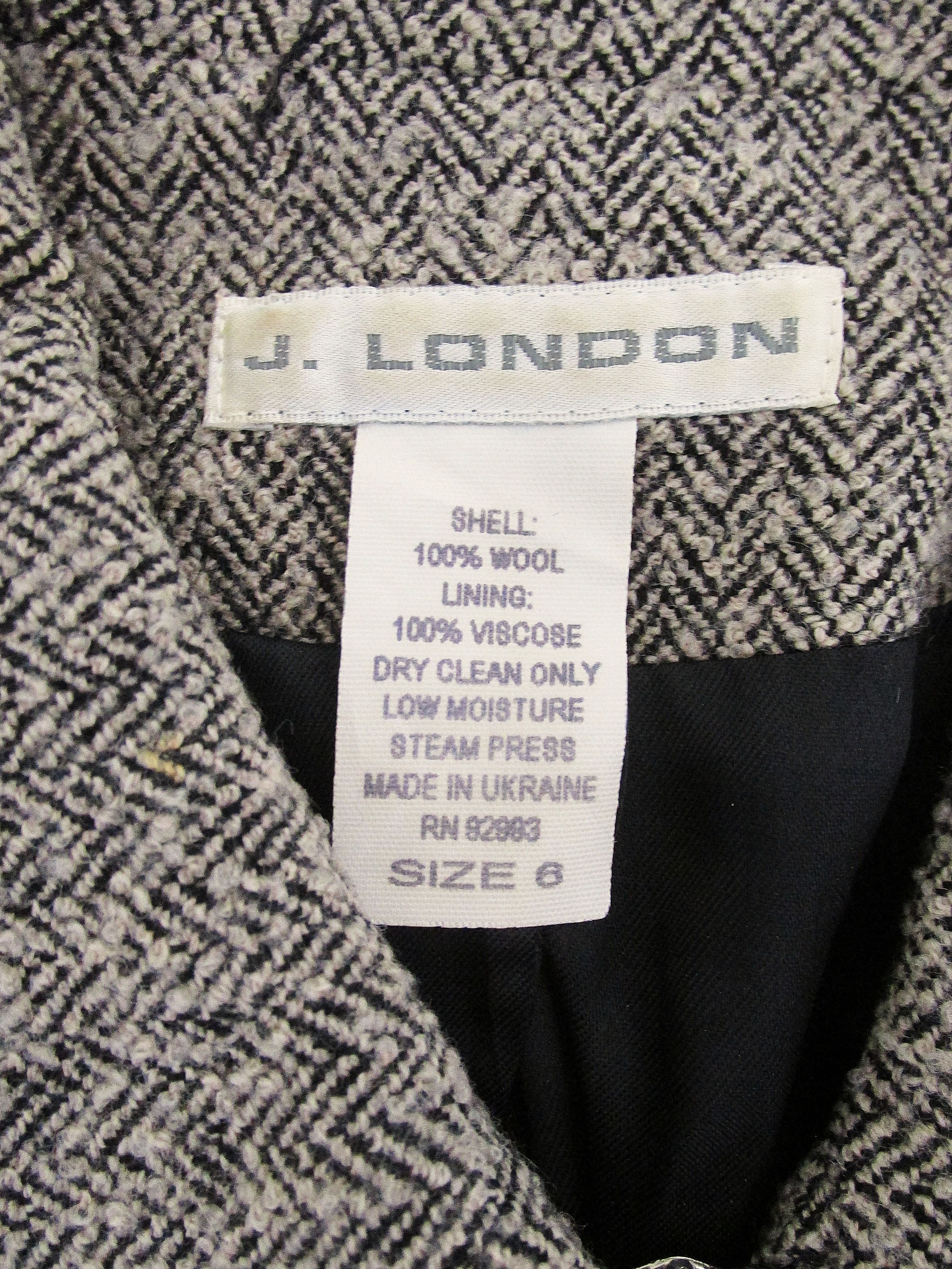 Other J. London Women's Wool Zipper Jacket/Blazer Size 6 Size M / US 6-8 / IT 42-44 - 2 Thumbnail
