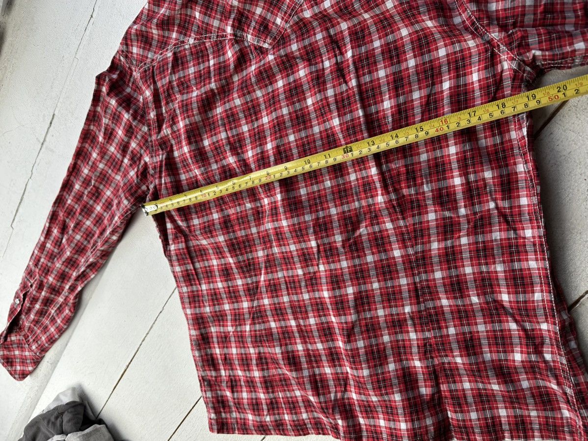 Diesel 🚨VNTG Diesel Avant-garde Shirt very rare RED CHECK BLACK Size US M / EU 48-50 / 2 - 19 Thumbnail