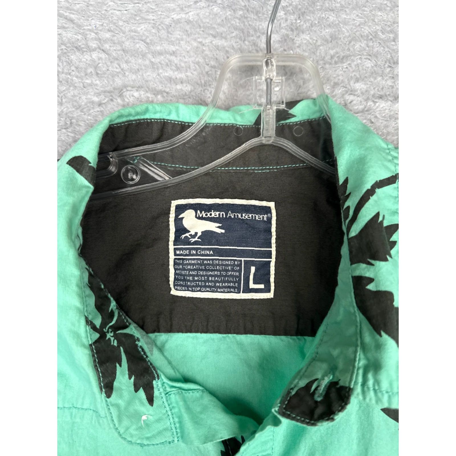 Vintage Coconut Connection Hawaiian Shirt Men Large Green Palm Tree Cotton Size US L / EU 52-54 / 3 - 7 Thumbnail