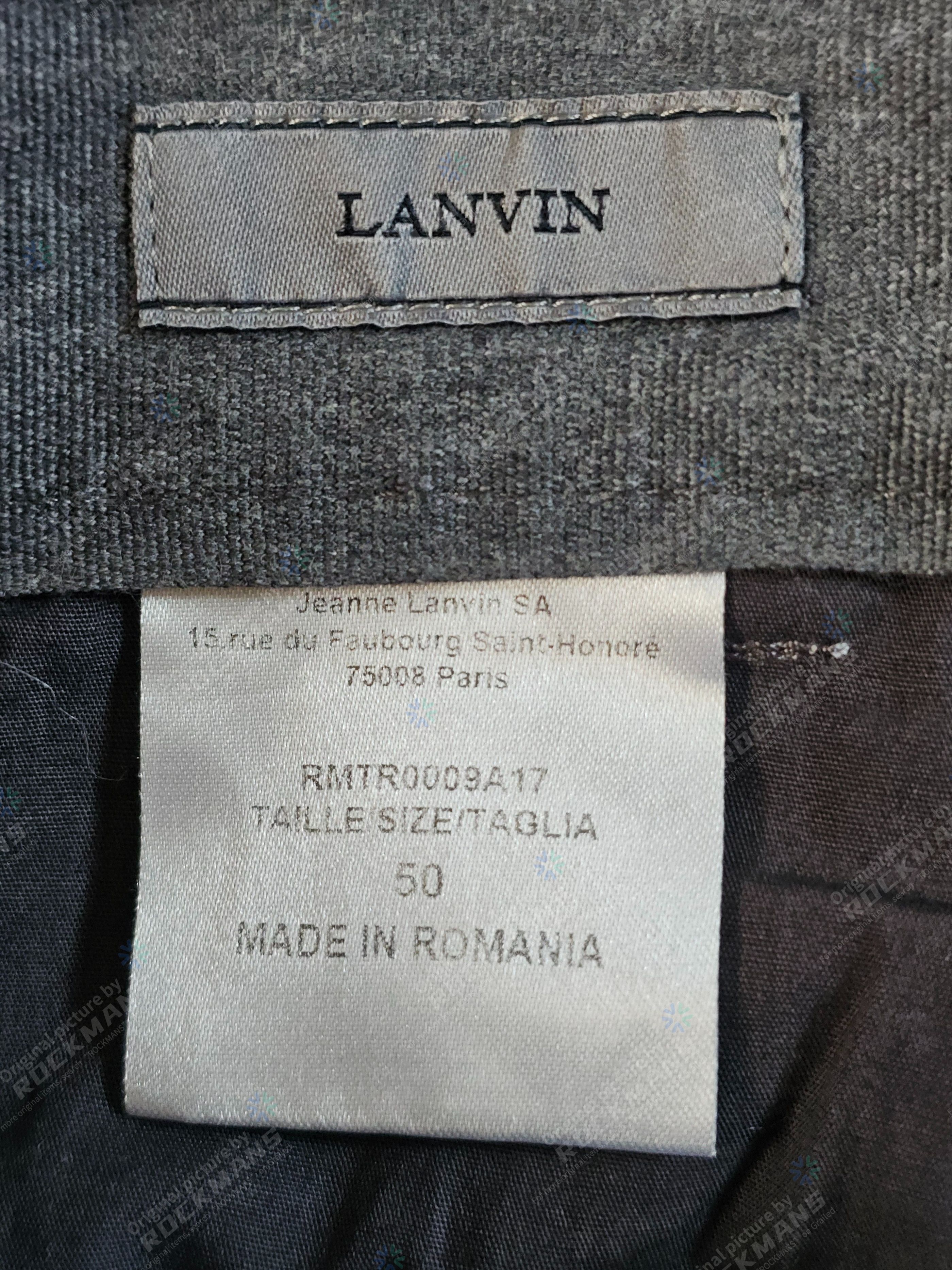 Lanvin Lanvin Biker straight-leg Trousers Casual Pants Size 50 Size US 34 / EU 50 - 6 Thumbnail