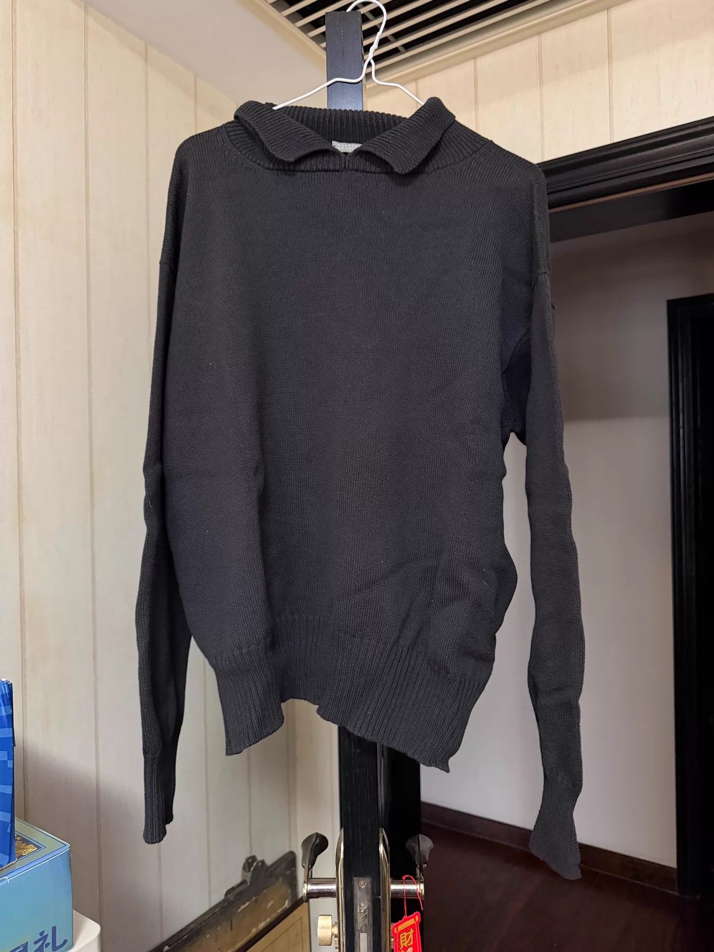 Margaret Howell MHL gray-black polo neck wool sweater one size Size ONE SIZE - 1 Thumbnail