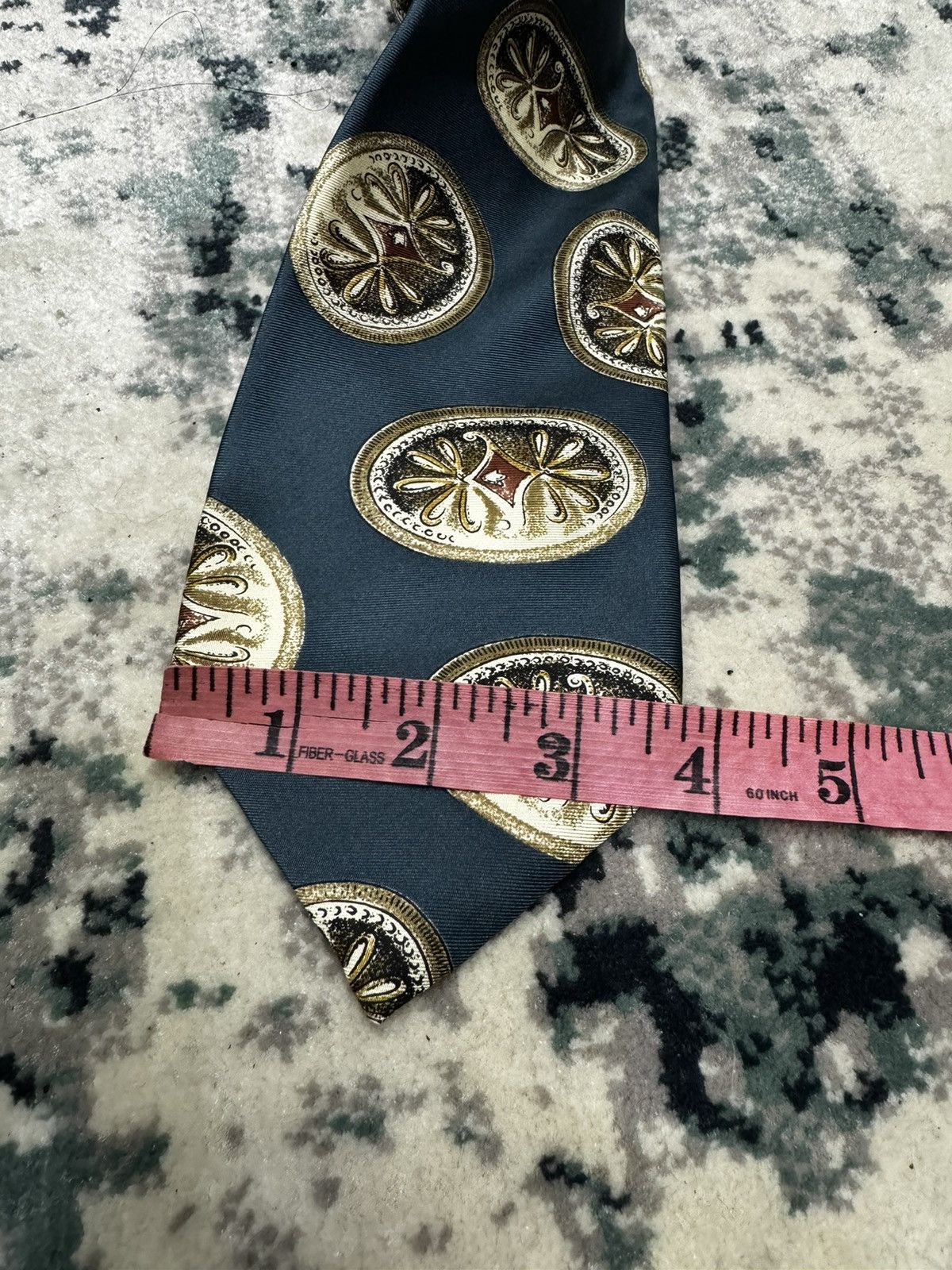 Christian Dior Monsieur CHRISTIAN DIOR PRINT SILK NECK TIE Size ONE SIZE - 2 Thumbnail