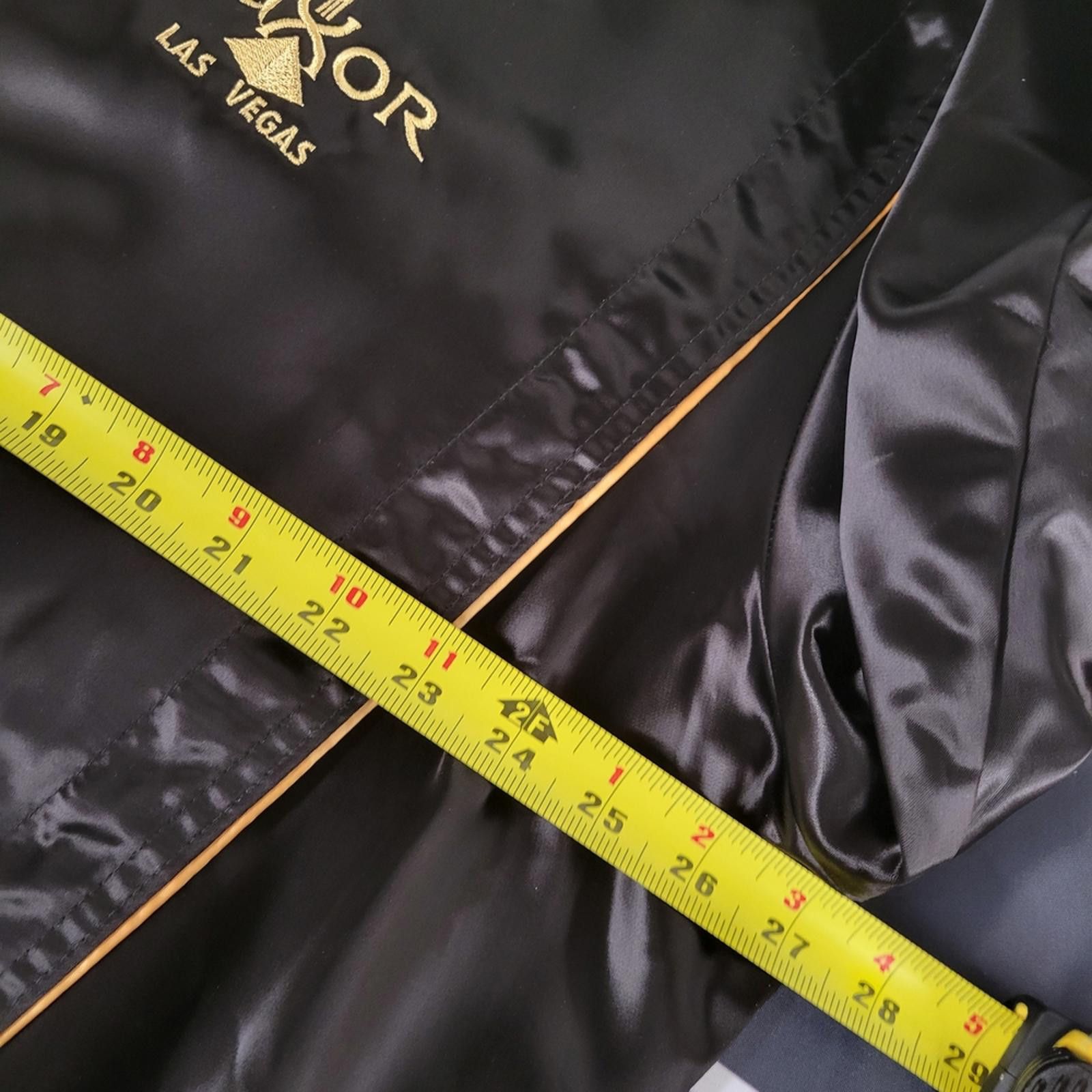 Other Vintage Luxor Las Vegas Bomber XL Black Satin Casino 90s USA Size US XL / EU 56 / 4 - 6 Thumbnail