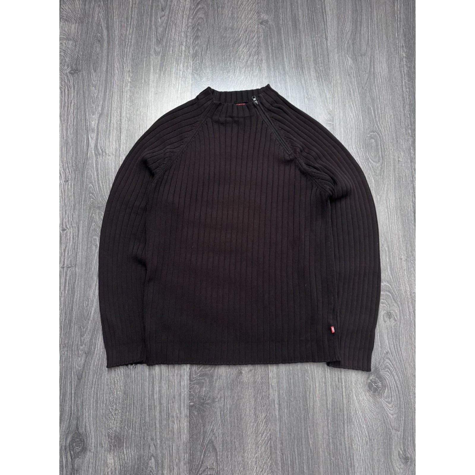 Japanese Brand Y2K Vintage Avantgarde Kable Knit Zip Sweater Size US S / EU 44-46 / 1 - 1 Thumbnail