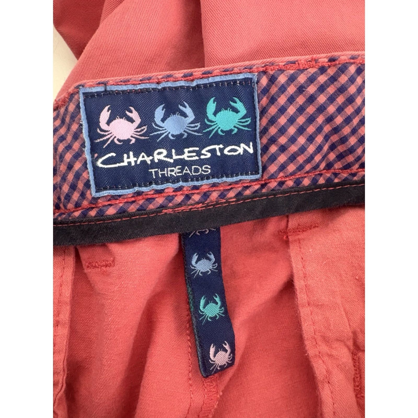 Vintage Charleston Threads Coral Cotton Pants 36X30 Regular Mens Casual Preppy Bohemian Size US 36 / EU 52 - 7 Thumbnail