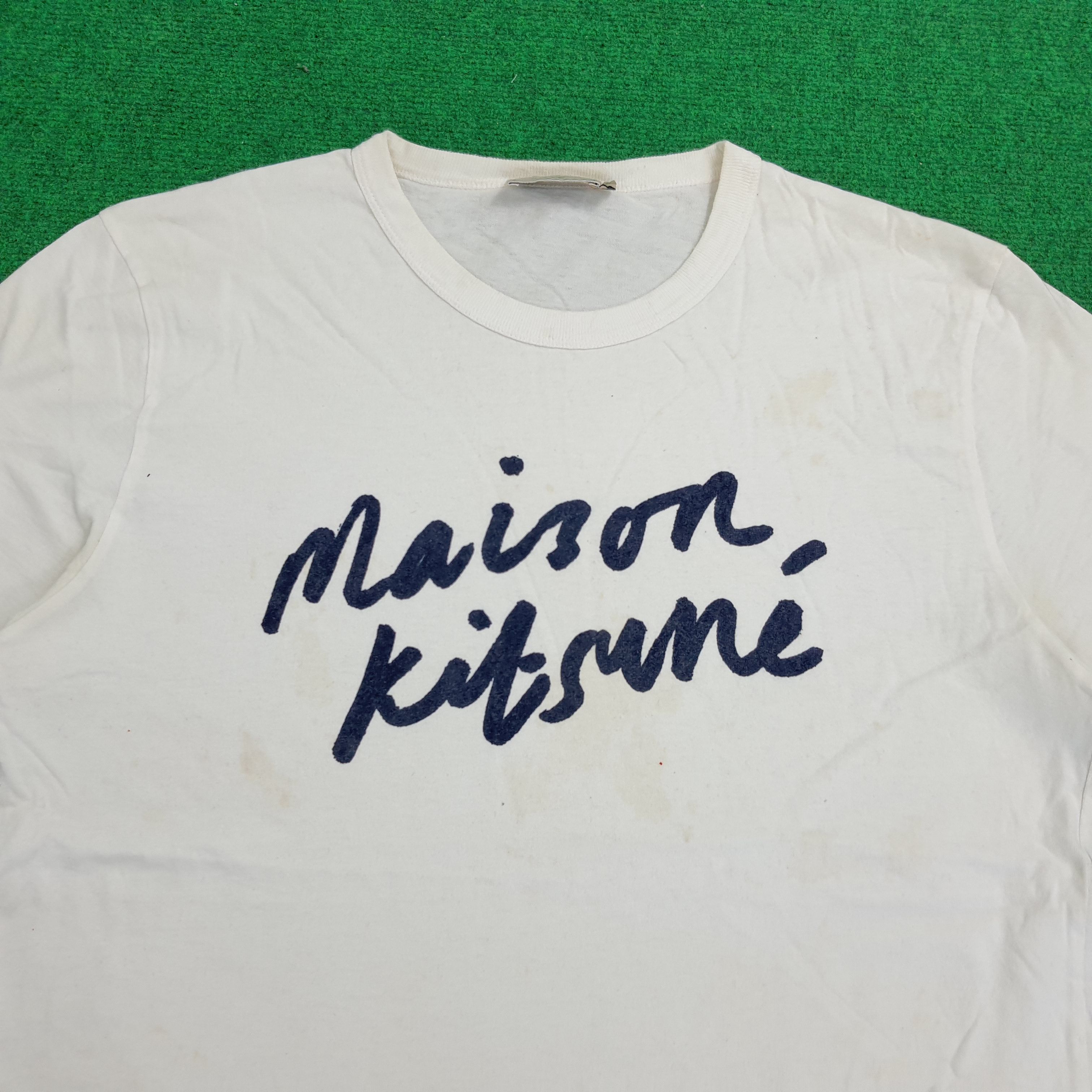 Other Maison Kitsune Spell Out Designer T-shirt Size US L / EU 52-54 / 3 - 2 Thumbnail