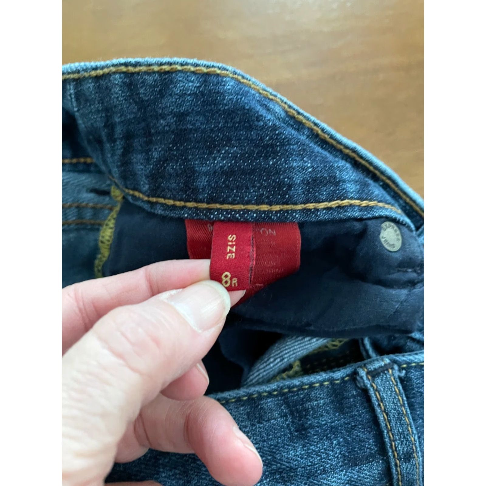 Express Express Stella Denim Jeans Womens 8R Blue Skinny Leg Regular Fit Low Rise Washed Size 30" / US 8 / IT 44 - 5 Thumbnail