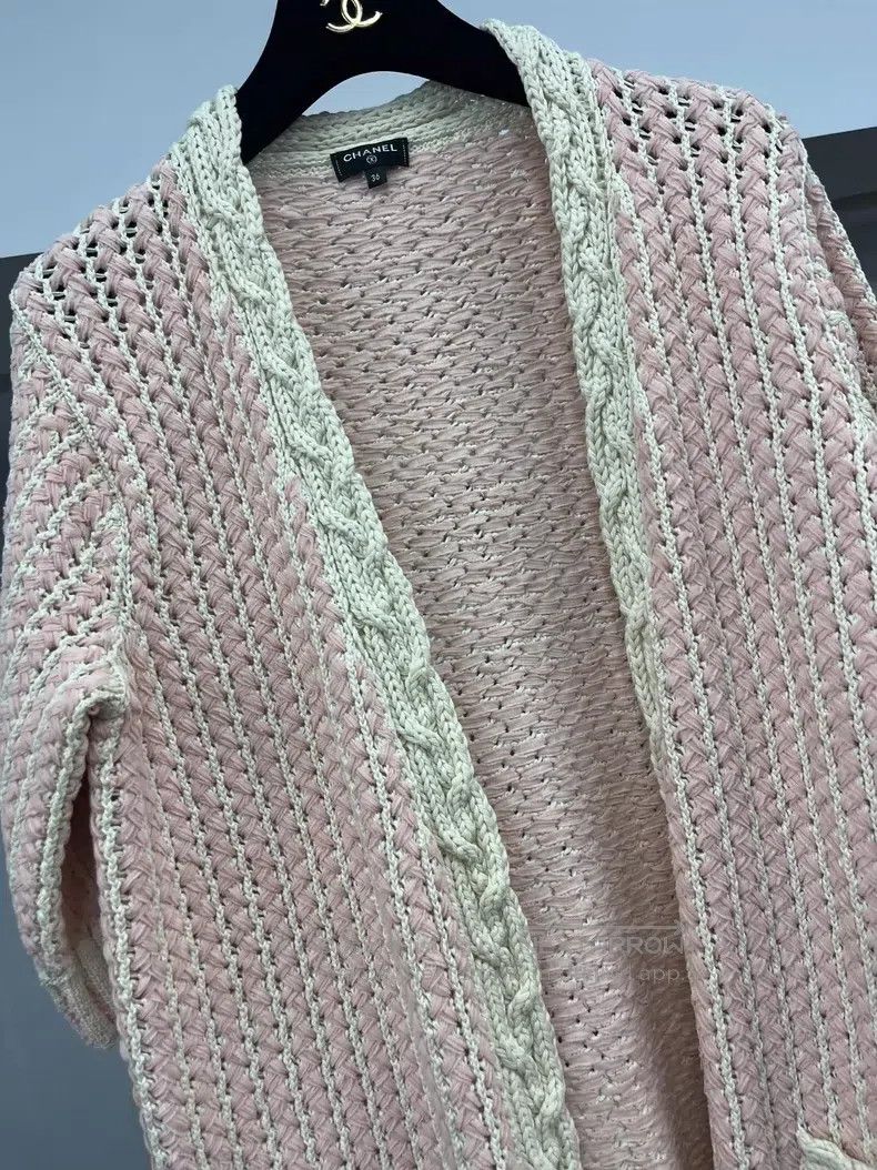 Chanel Chanel Pink braided cardigan coat Size XS / US 0-2 / IT 36-38 - 2 Thumbnail