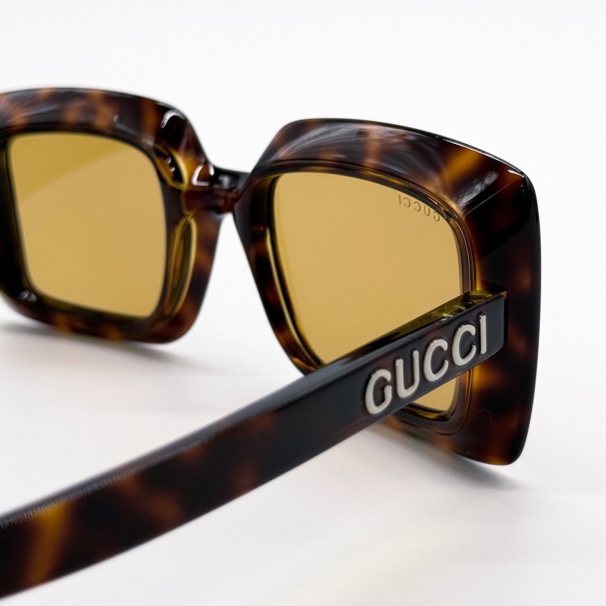 Gucci NEW GUCCI GG1718S 002 SQUARE HAVANA YELLOW WOMEN SUNGLASSES Size ONE SIZE - 9 Thumbnail
