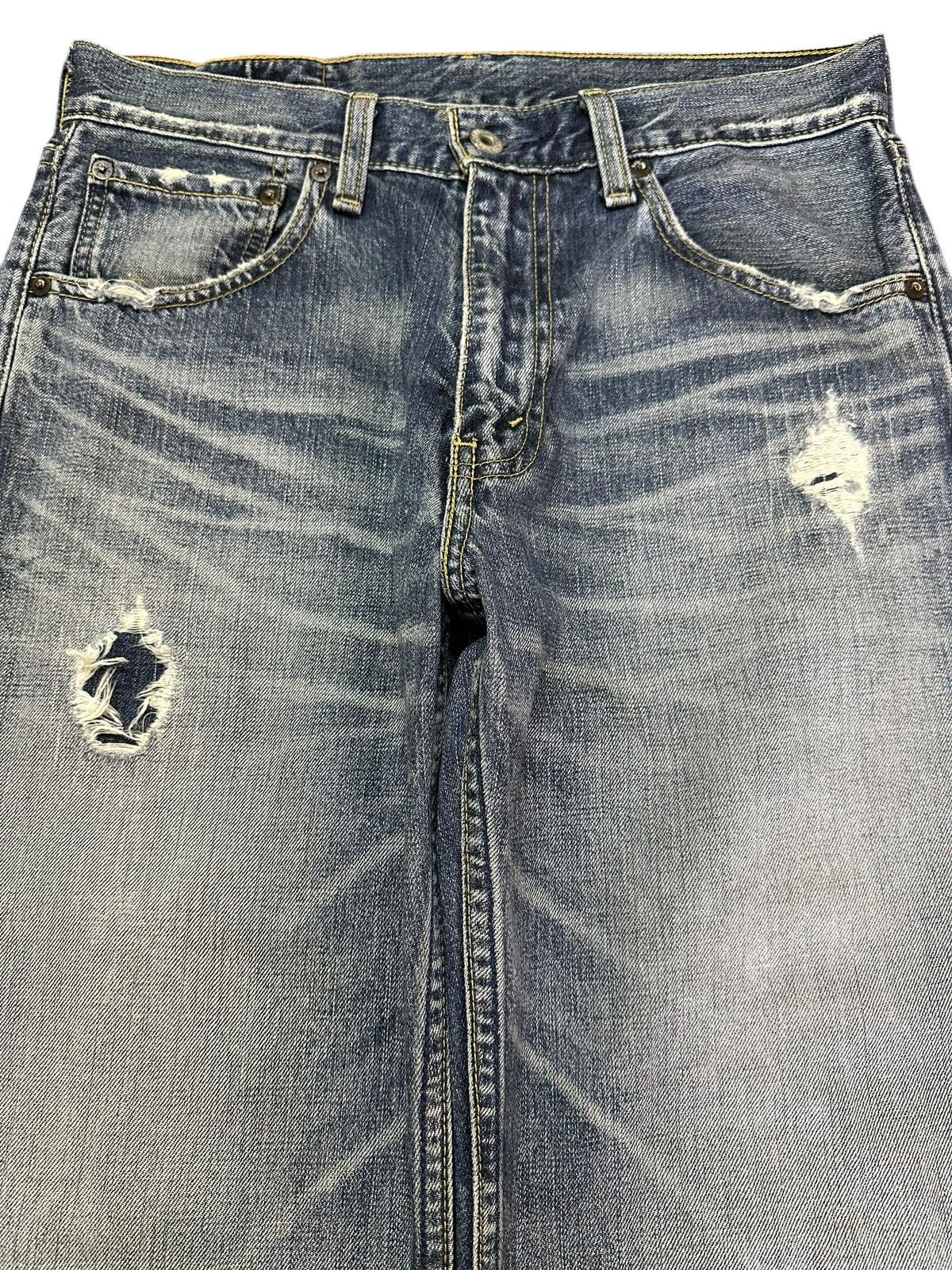 Levi's Vintage 90s Levis 503 Faded Wash Distress Style Baggy Jeans Size US 30 / EU 46 - 3 Thumbnail