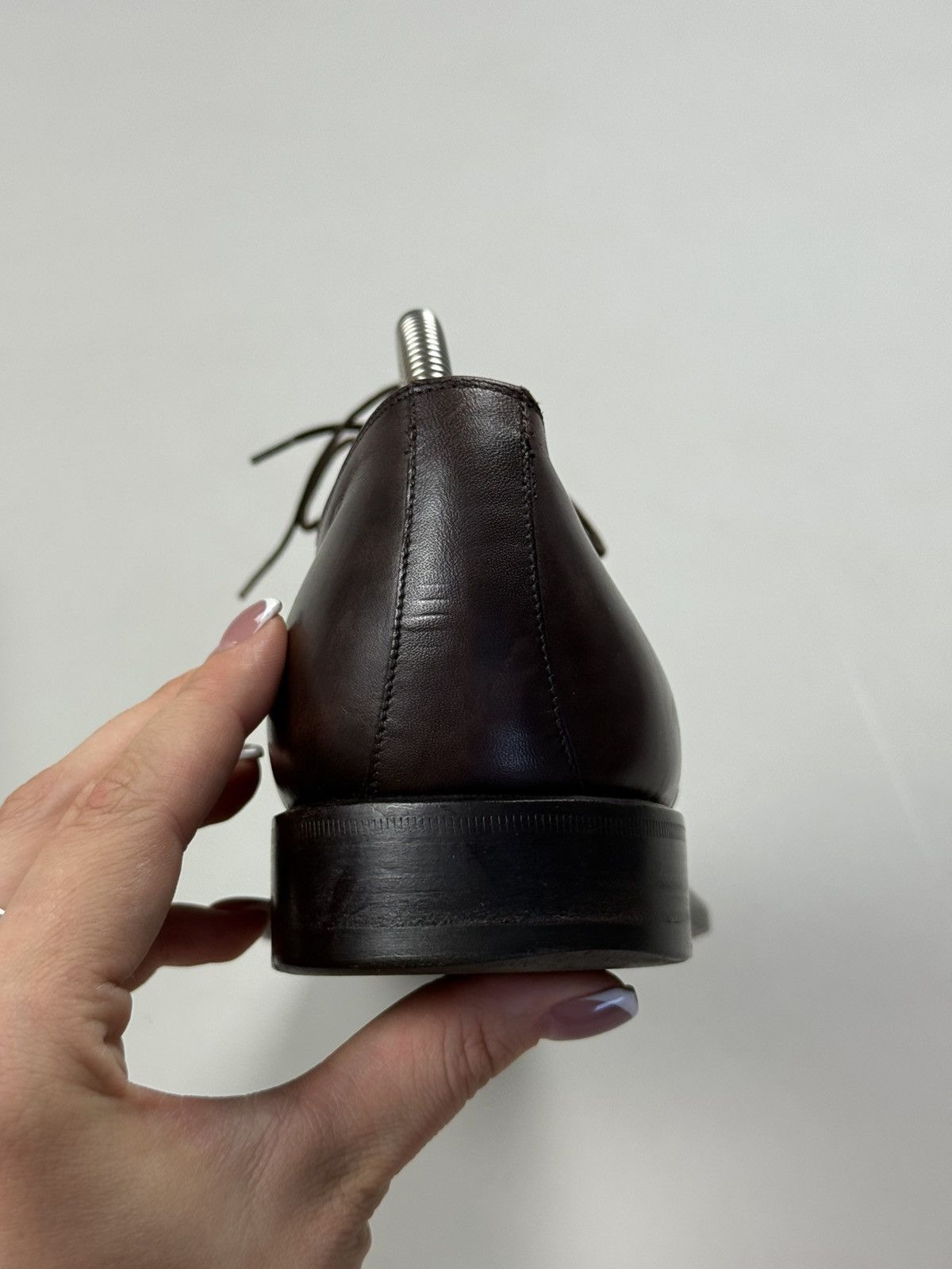 Allen Edmonds Seven Cerritos Leather Dress Square Toe Lace Up Shoes Size US 8.5 / EU 41-42 - 18 Thumbnail