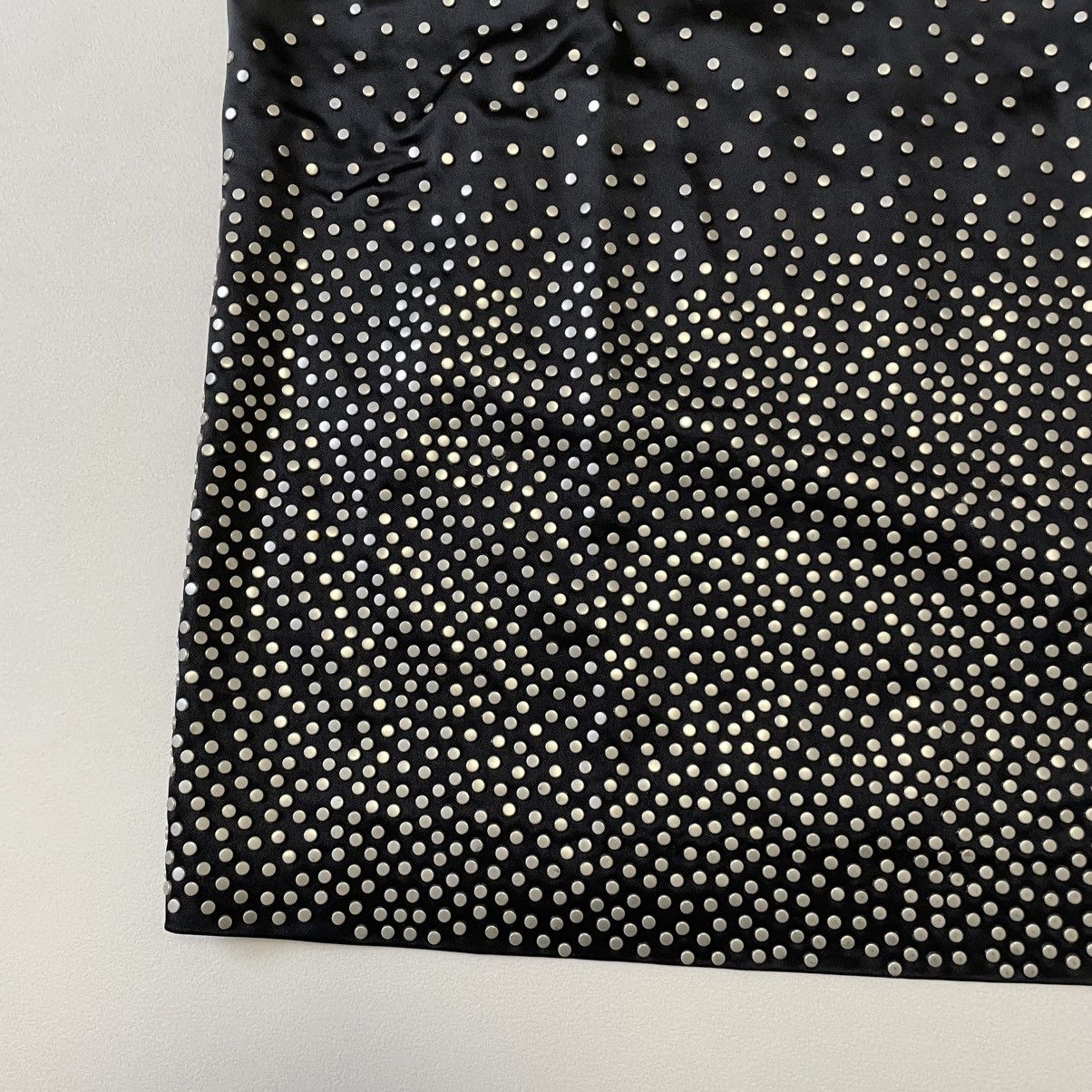 Maison Margiela S/S 12 Black Satin Metal Studded Maxi Dress Size M / US 6-8 / IT 42-44 - 9 Thumbnail
