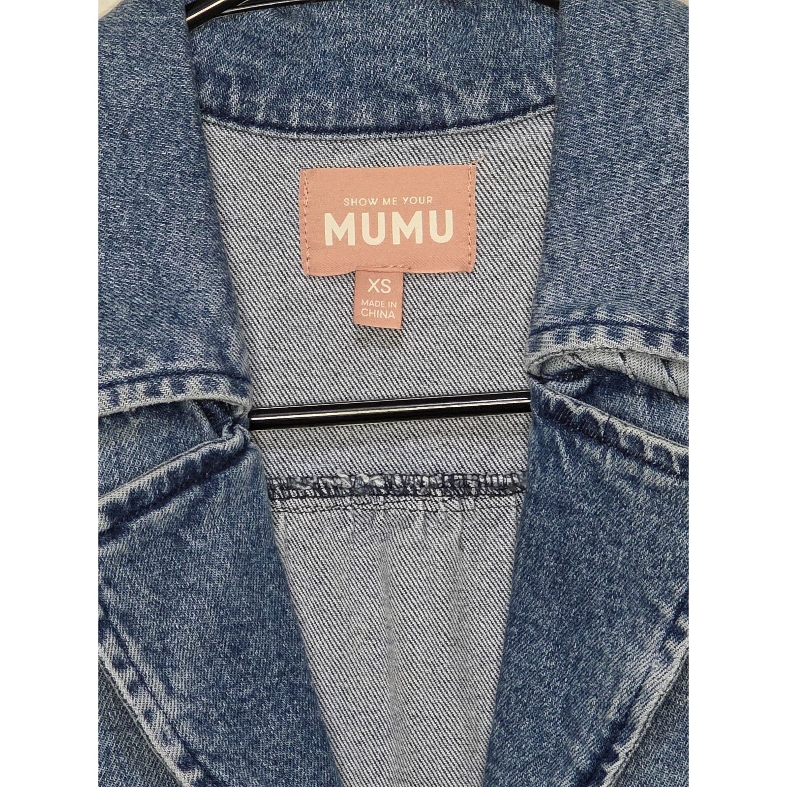 Show Me Your MuMu Show Me Your MuMu Outlaw Denim Mini Dress Zip Western XS Size XS / US 0-2 / IT 36-38 - 3 Thumbnail