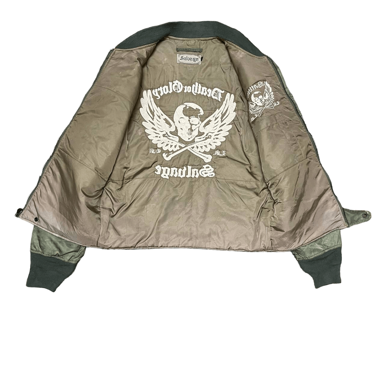Salvage Vintage Salvage x Alpha Skulls Bomber Jacket Style Size US L / EU 52-54 / 3 - 12 Thumbnail