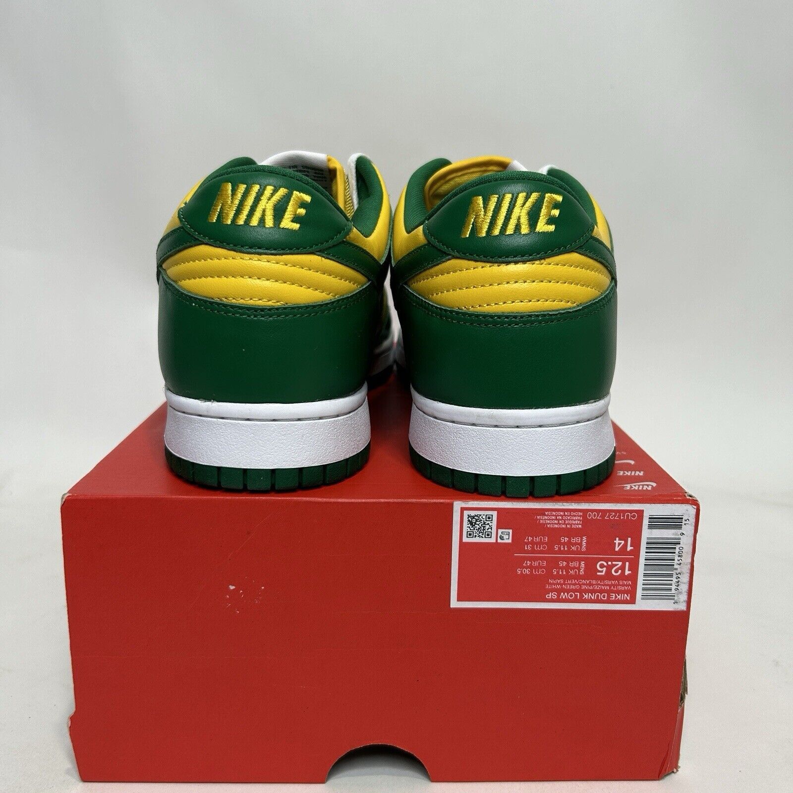 Nike Nike Dunk Low SP “Brazil/Varsity Maize Pine Green” 2024 Size US 12.5 / EU 45-46 - 4 Thumbnail