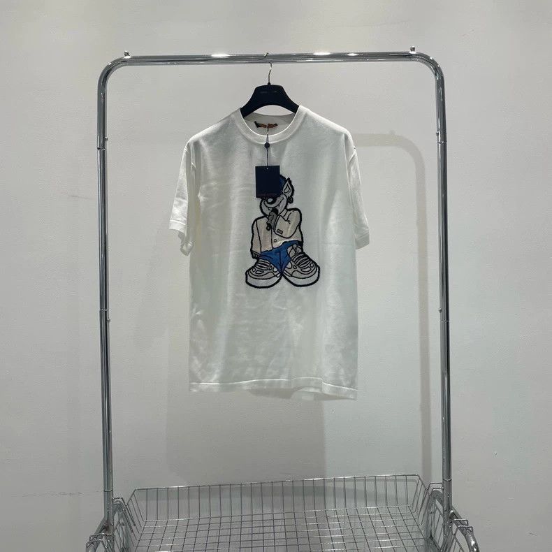 Louis Vuitton Louis Vuitton Cartoon print knit short sleeves Size US XL / EU 56 / 4 - 2 Thumbnail