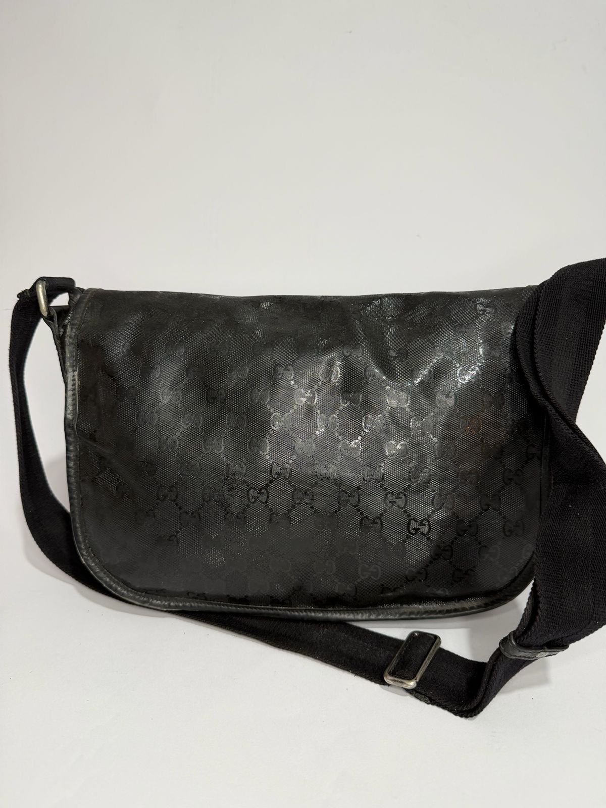 Gucci Gucci Double Buckle Mens Messenger Bag GG Imprime Medium Size ONE SIZE - 2 Thumbnail