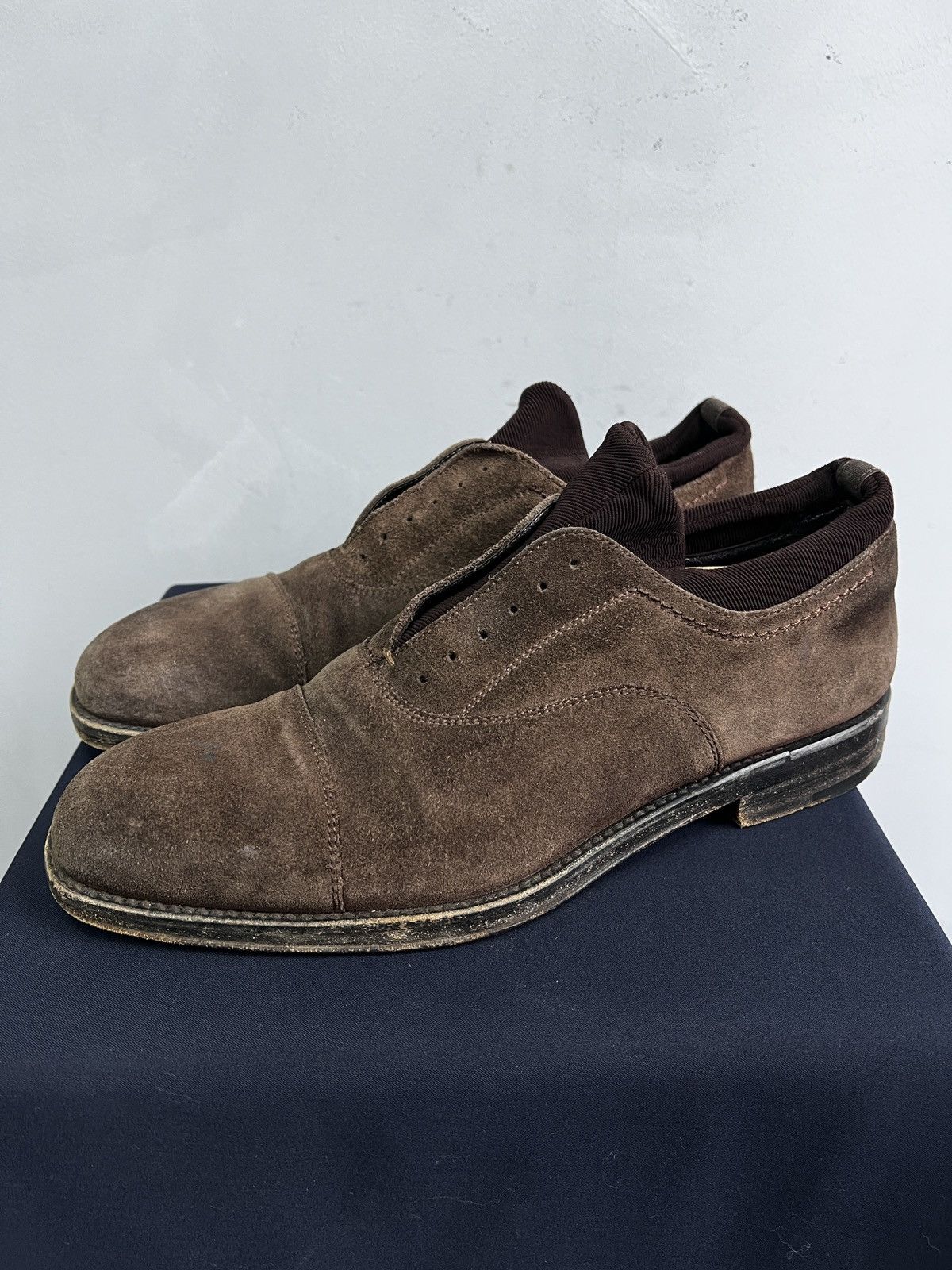 Paciotti Paciotti Brown Guidi style boots suede Leather 90s Size US 8.5 / EU 41-42 - 6 Thumbnail