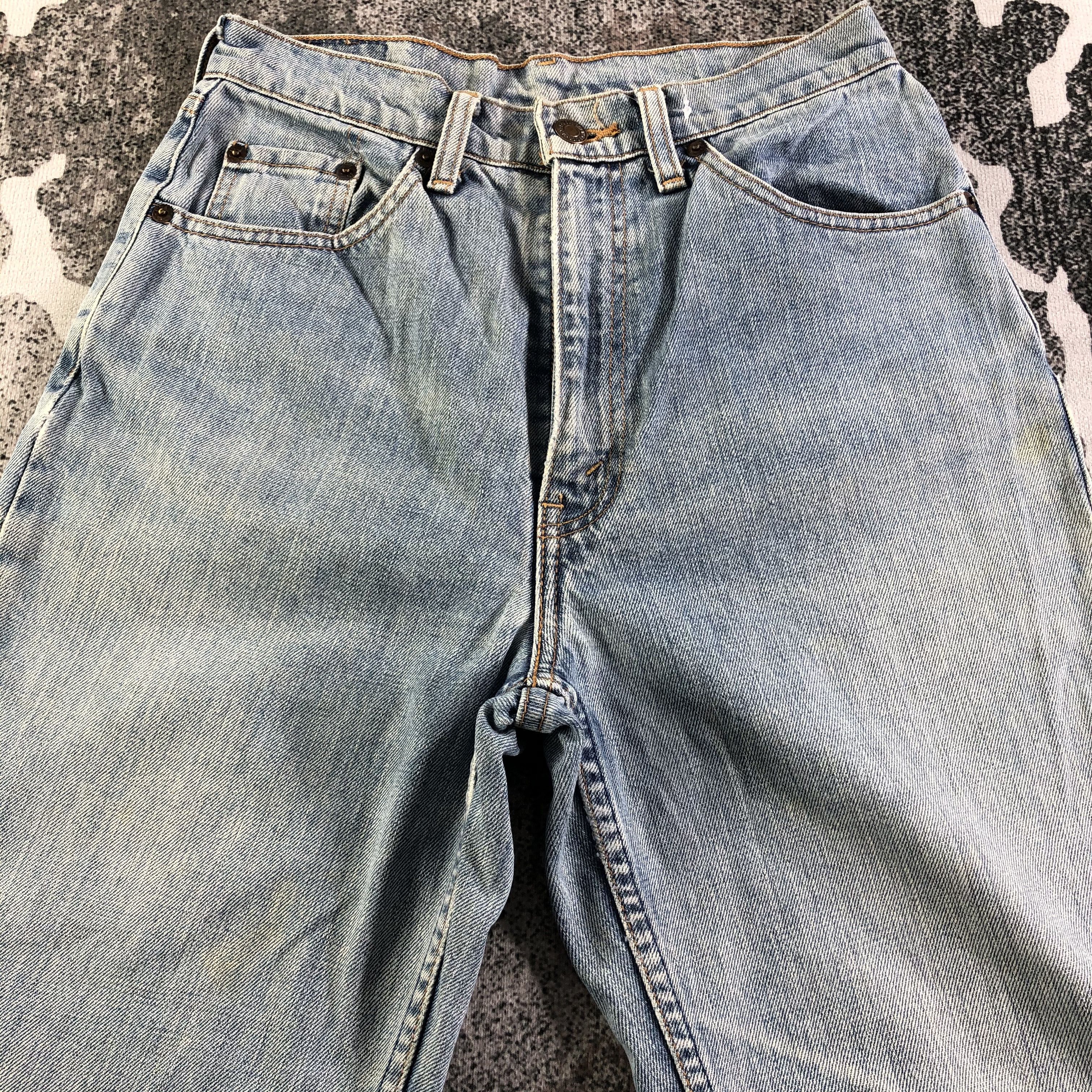 Levi's Vintage Levis Jeans 519 Ripped Medium Wash KJ2494 Size US 27 - 3 Thumbnail