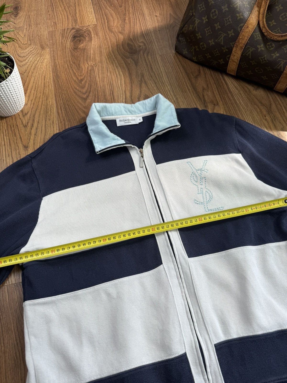 Yves Saint Laurent Zip sweater Yves Saint Laurent 90s original luxury item Size US XL / EU 56 / 4 - 4 Thumbnail