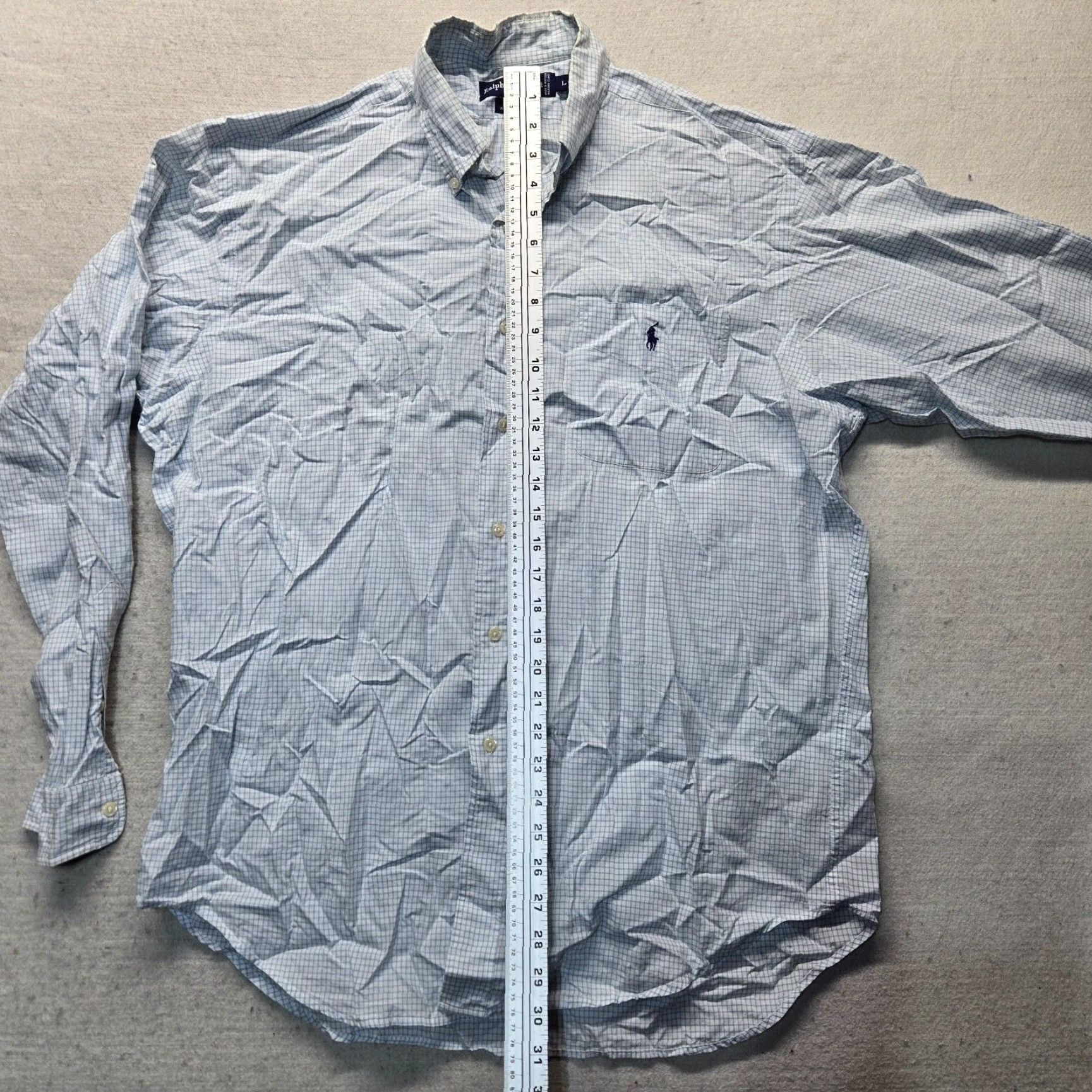 Ralph Lauren Ralph Lauren Shirt White Check Blaire 100% Cotton Button-Up Adult Men’s L Large Size US L / EU 52-54 / 3 - 5 Thumbnail