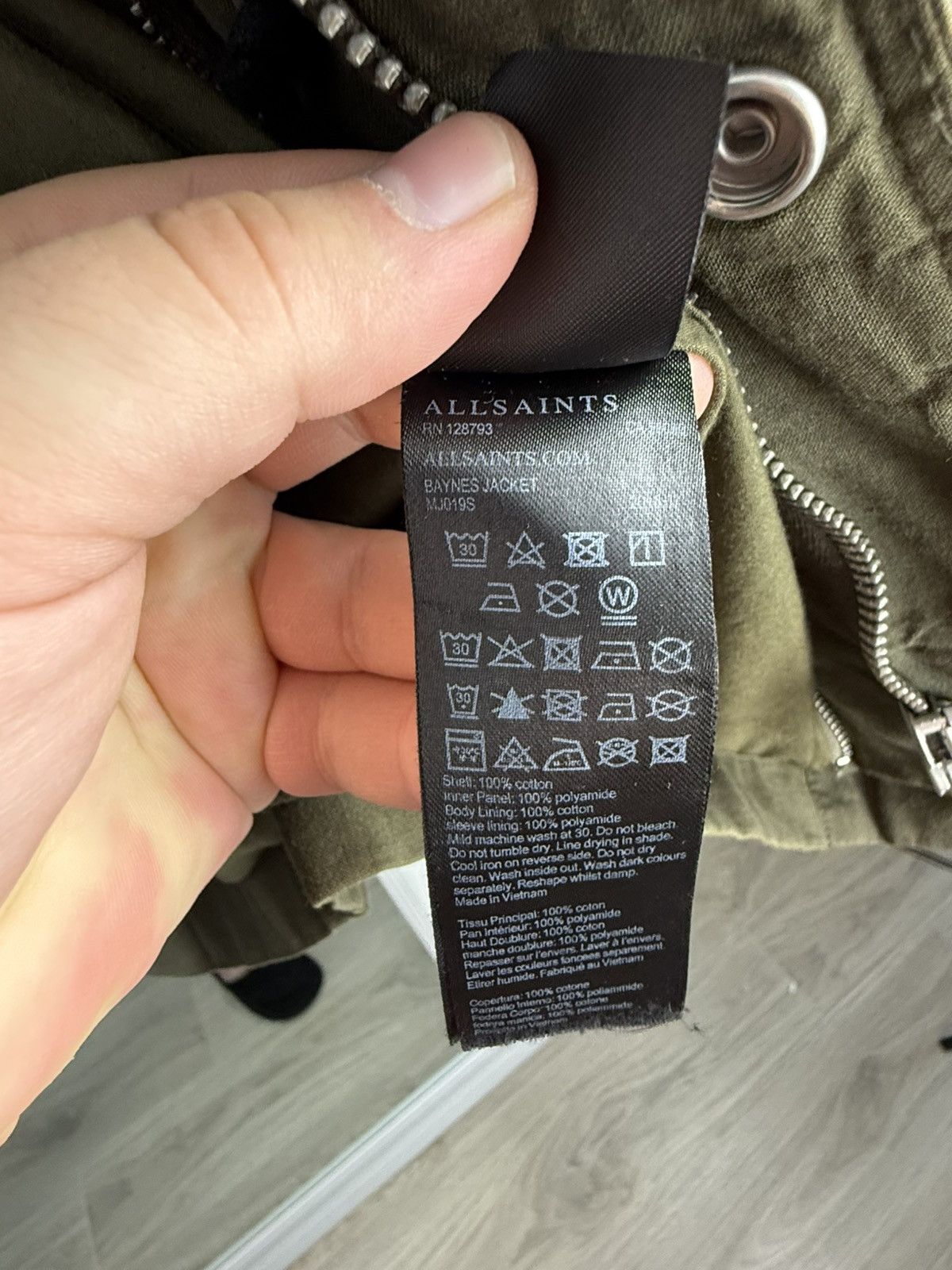 Allsaints AllSaints Halley Stevensons Waxed Cotton Field Baynes Jacket Size US S / EU 44-46 / 1 - 18 Thumbnail
