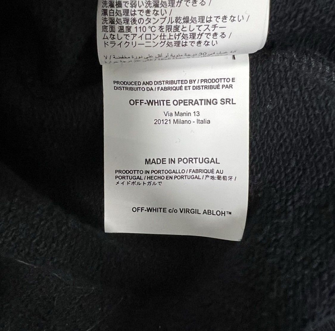 Off-White OFF-WHITE SS19 DIAGONAL SPLIT LOGO HOODIE Size US M / EU 48-50 / 2 - 9 Thumbnail