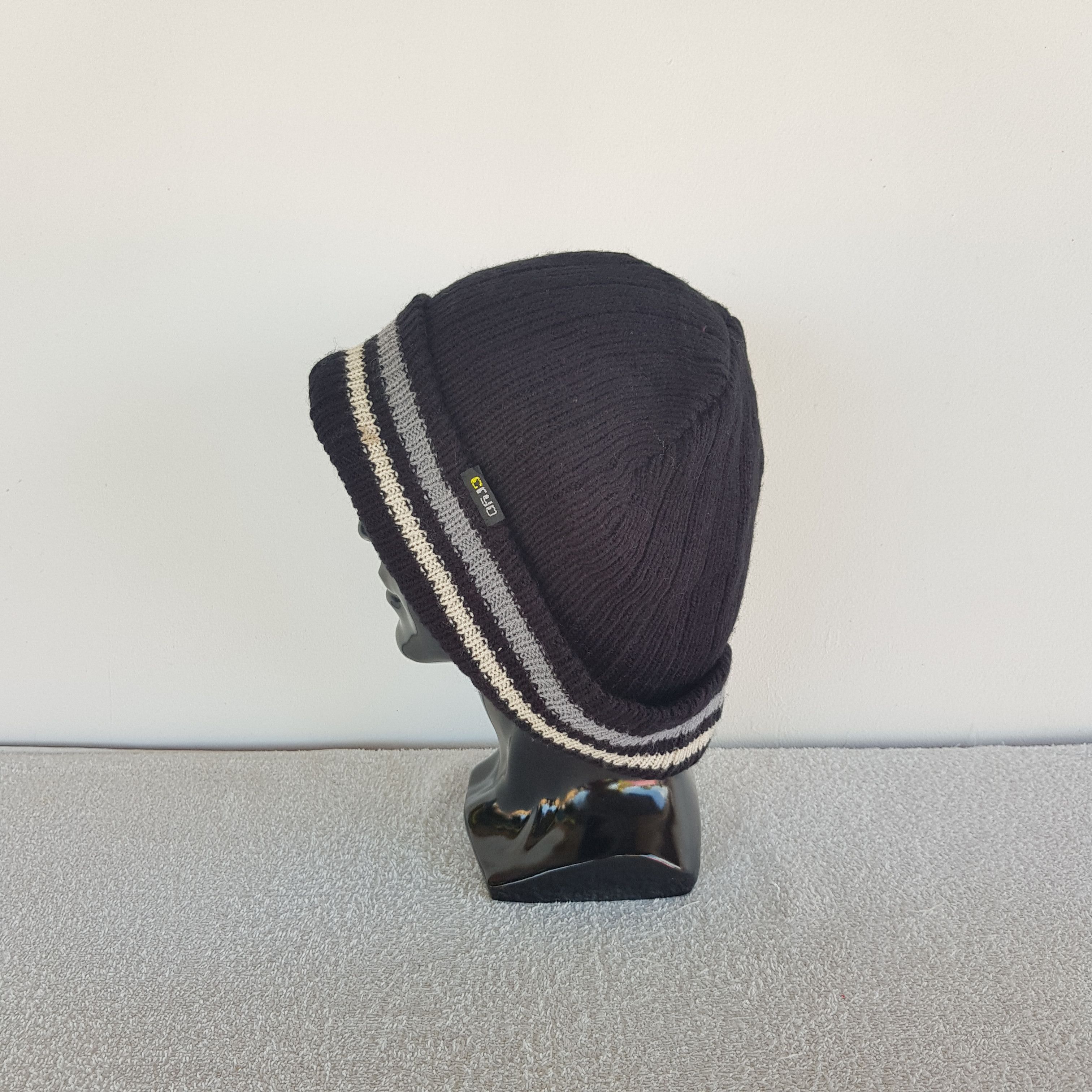 Japanese Brand Vintage Japanese Beanie Fair Isle Ribbed Knit Snow Caps Hat. Size ONE SIZE - 4 Thumbnail