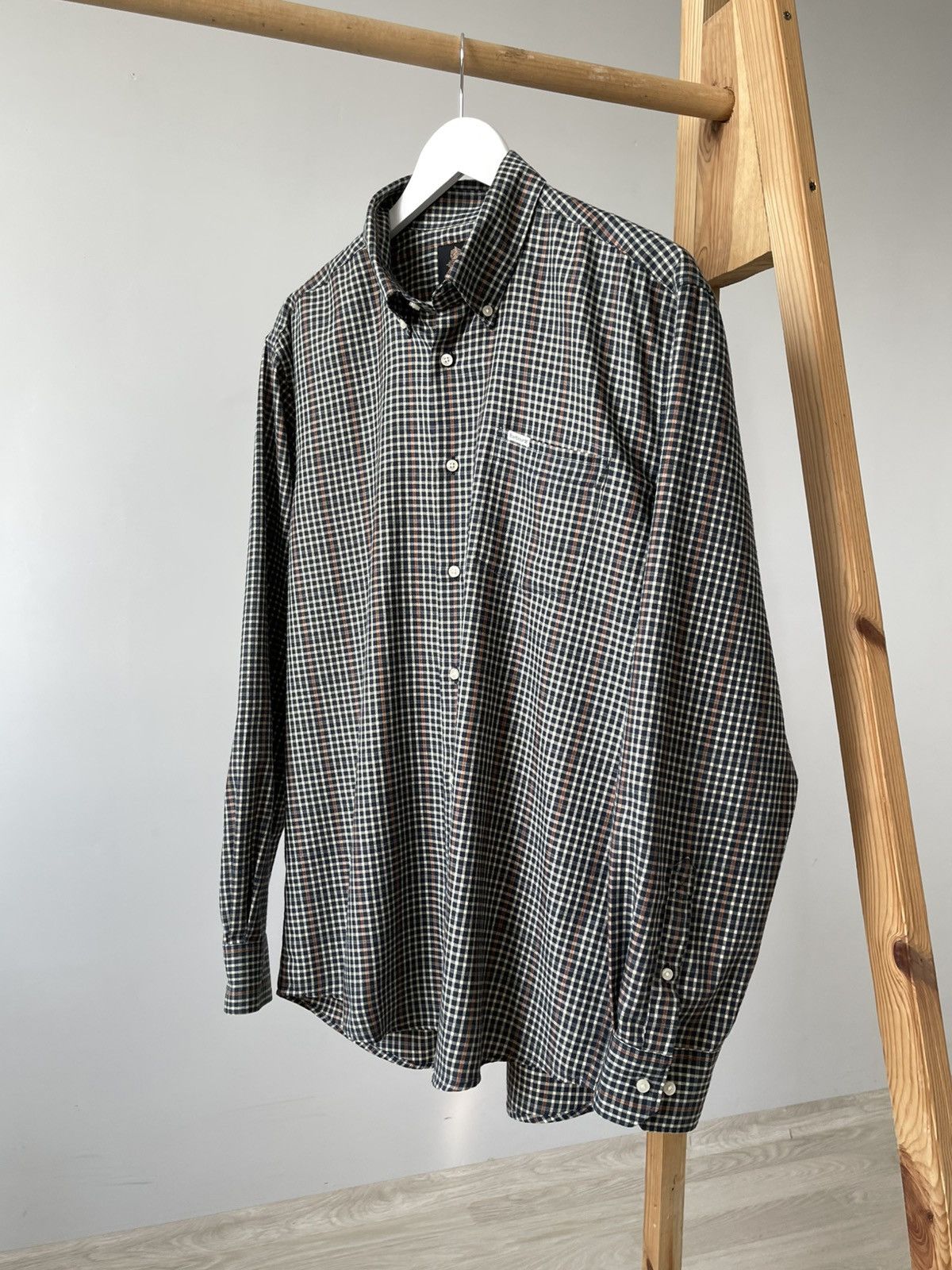 Barbour Barbour AW22 Henderson Thermo Weave Checkered Twill Shirt Size US M / EU 48-50 / 2 - 4 Thumbnail